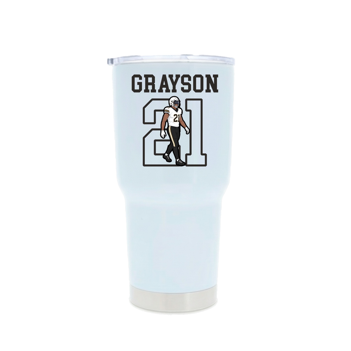 30oz Stainless Steel Tumbler — Shirsey in White