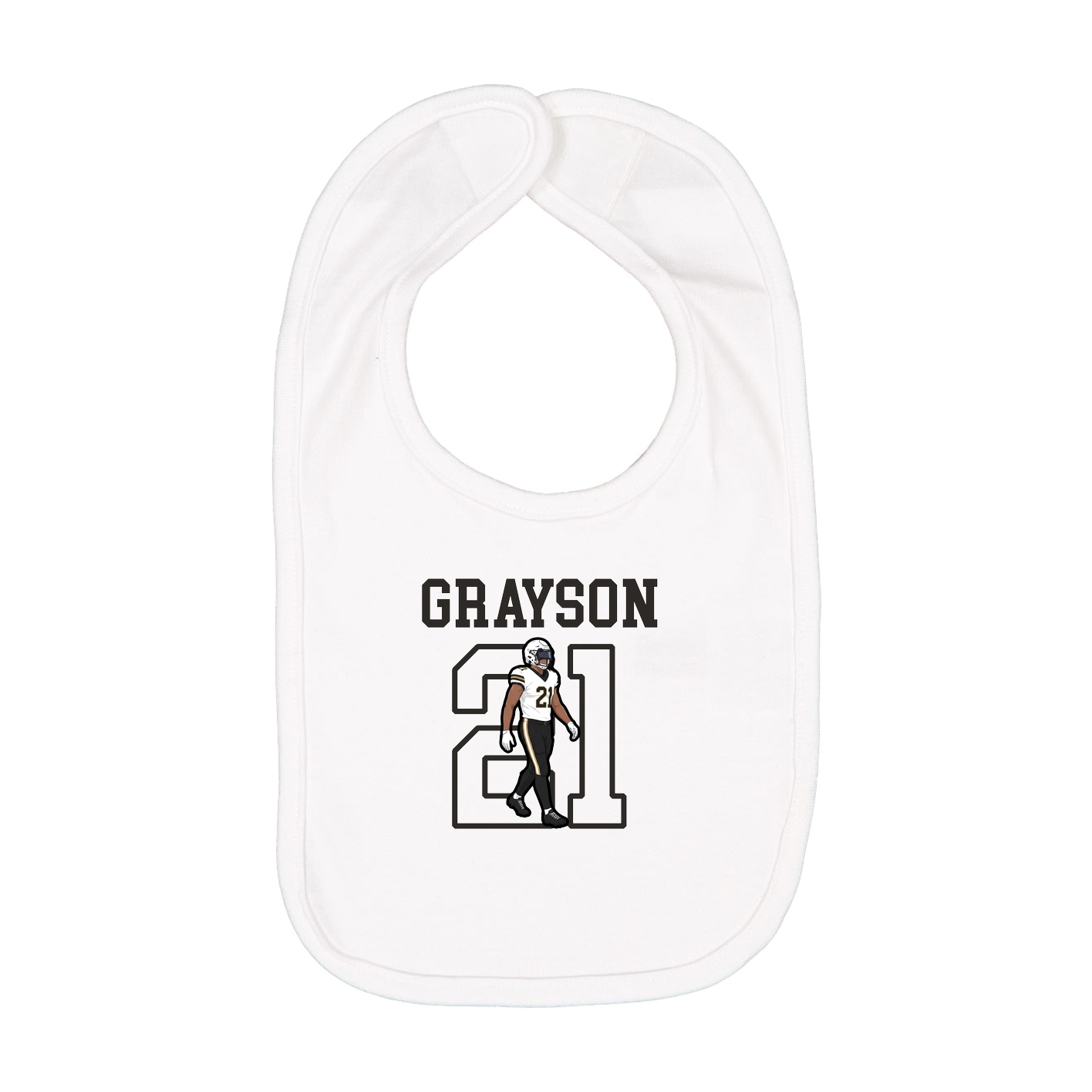 Infant Bib — Shirsey in White