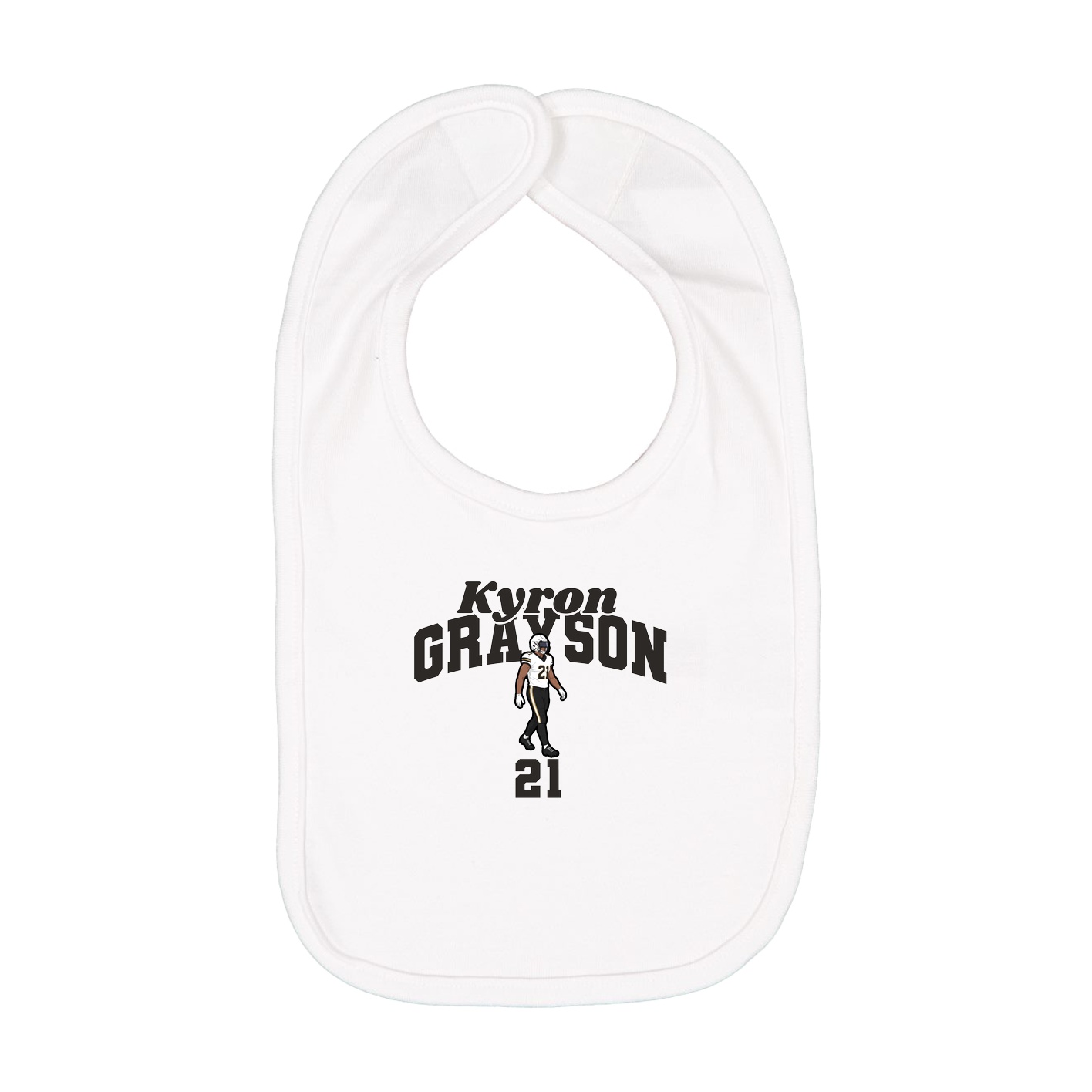 Infant Bib — Signature Arch in White