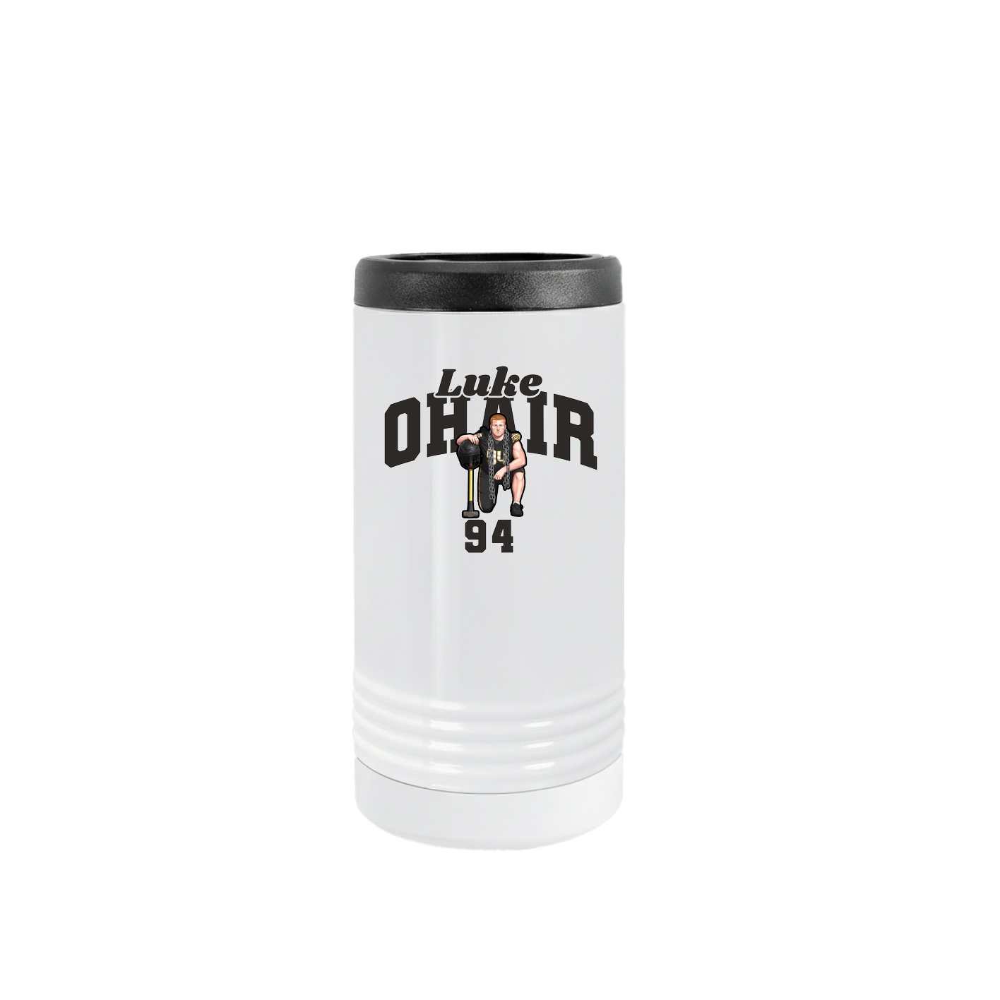Slim Beverage Holder — Signature Arch in White