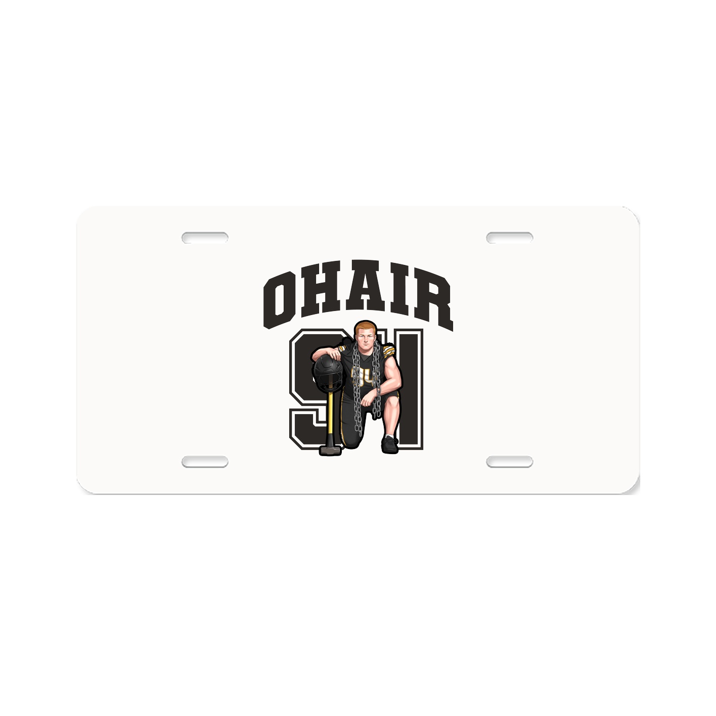 License Plate — Number in Classic