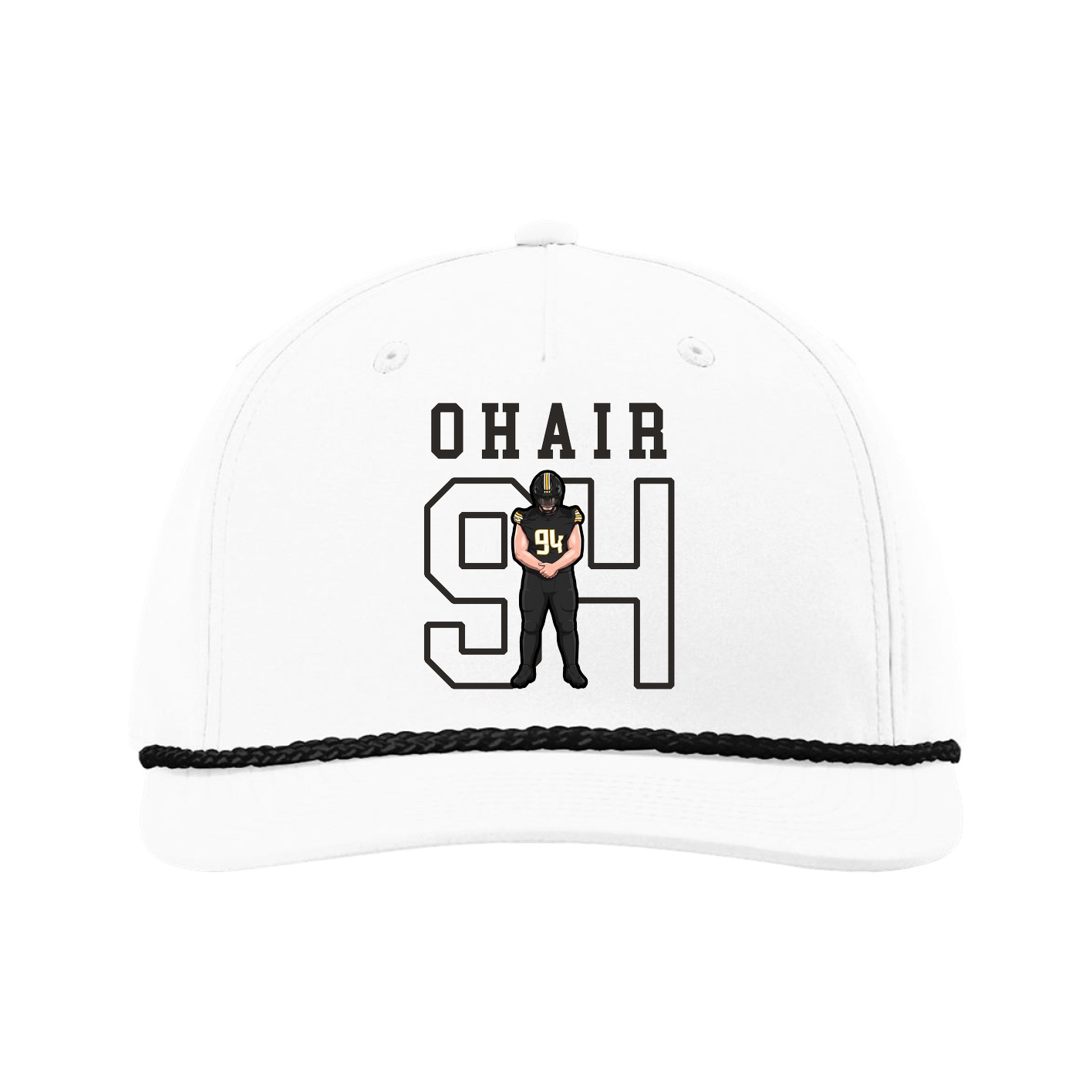 Five-Panel Classic Rope Cap — Shirsey in White