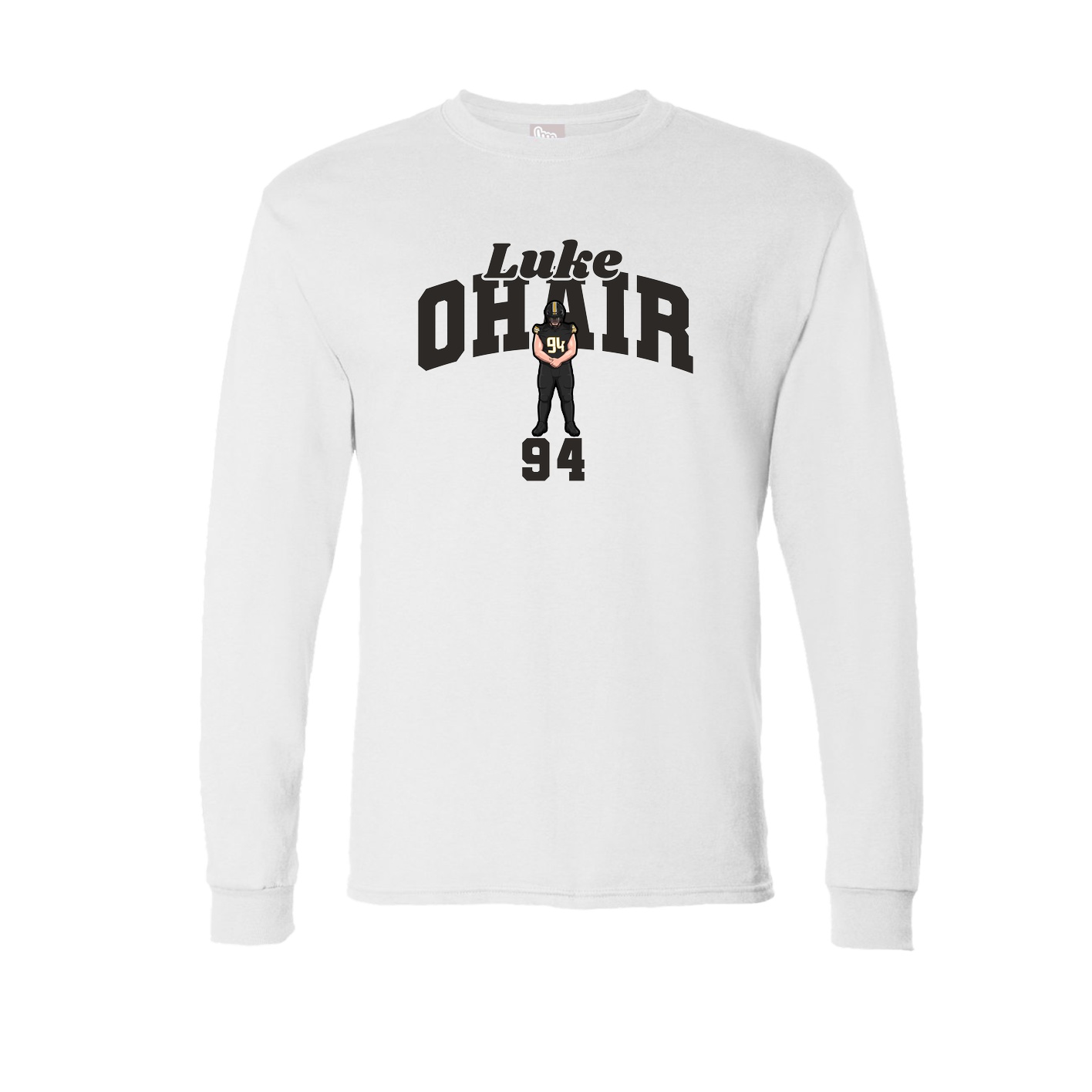 Long Sleeve Tee — Signature Arch in White