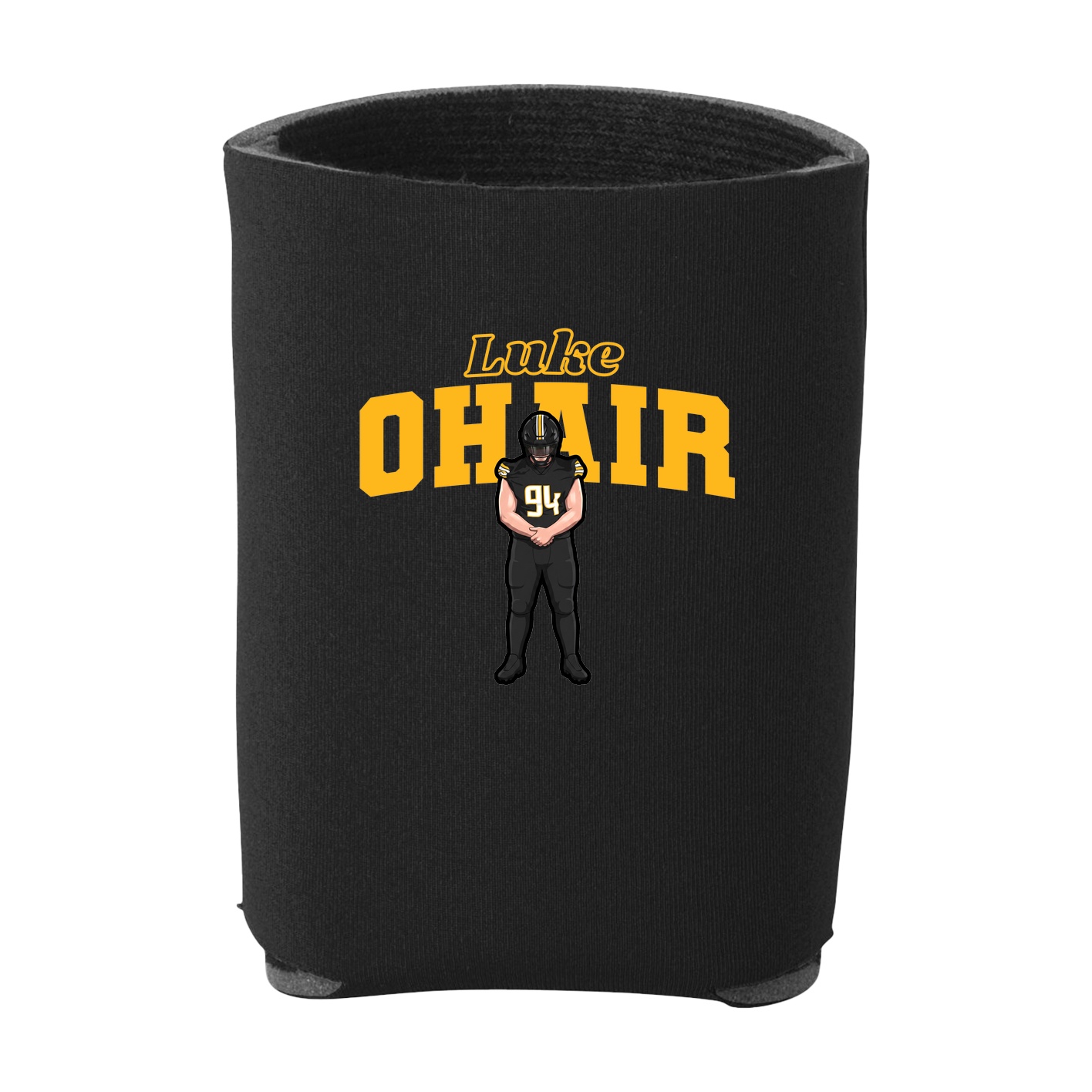 Can Holder — Name Arch in Black