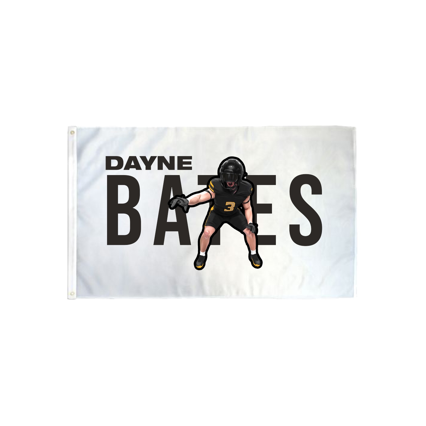 3x5 Flag — Player Name in Classic