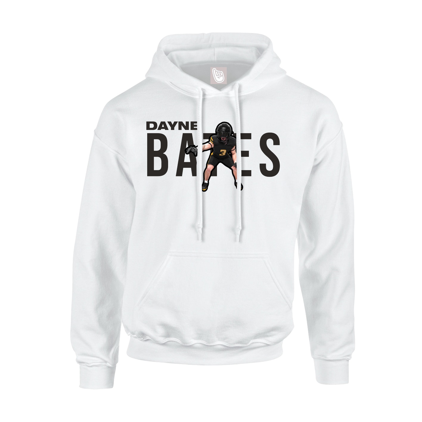 Hoodie — Player Name in White