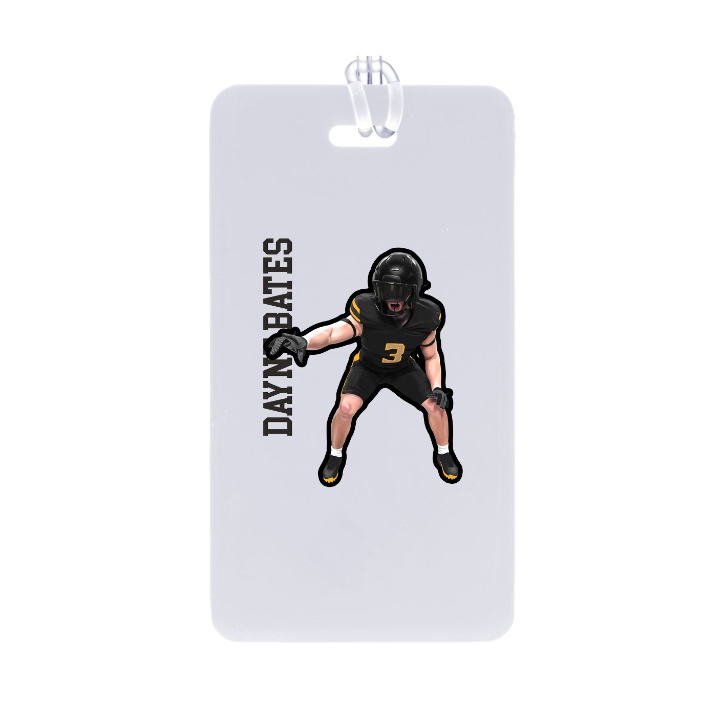 Bag Tag — Name Vertical in Classic