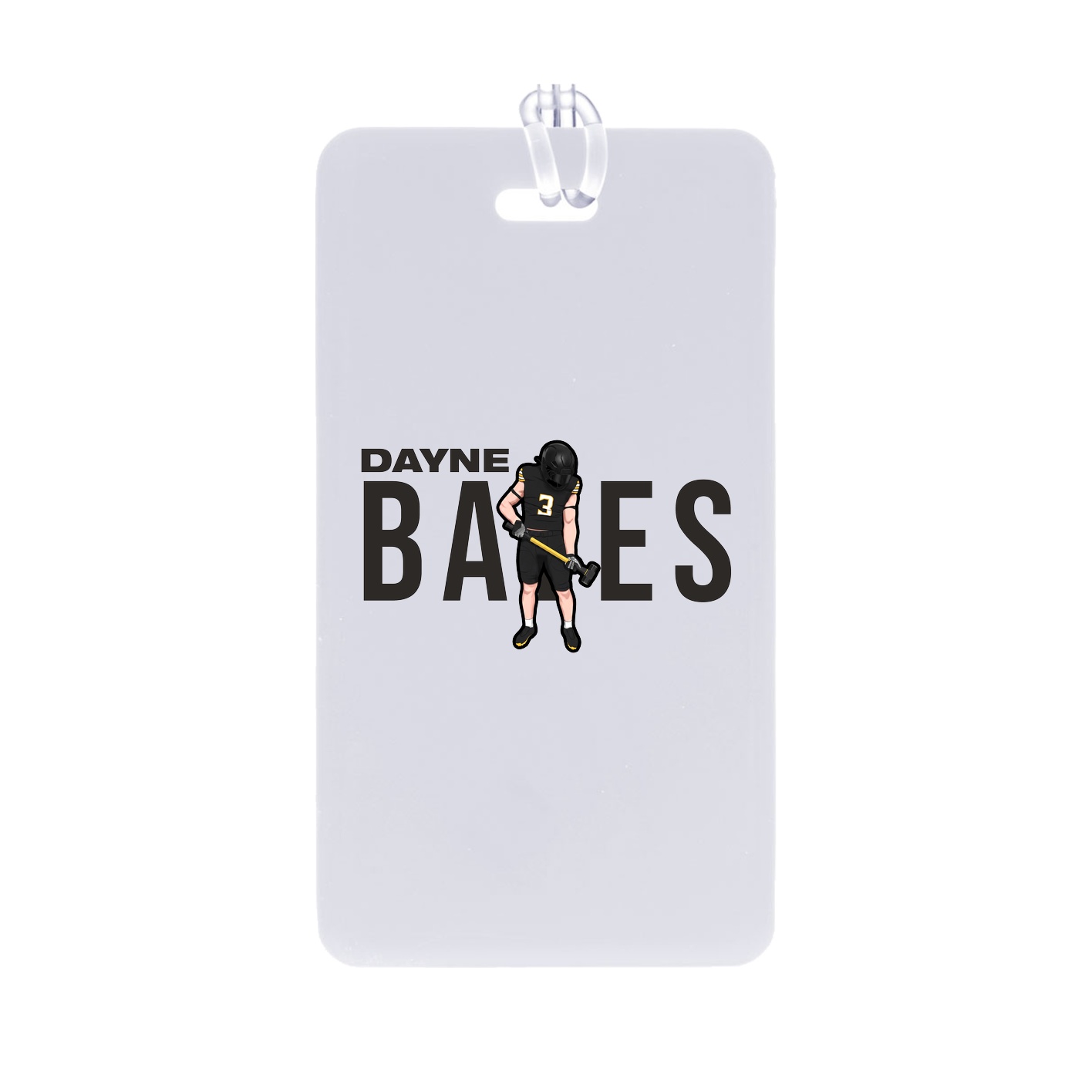 Bag Tag — Player Name in Classic