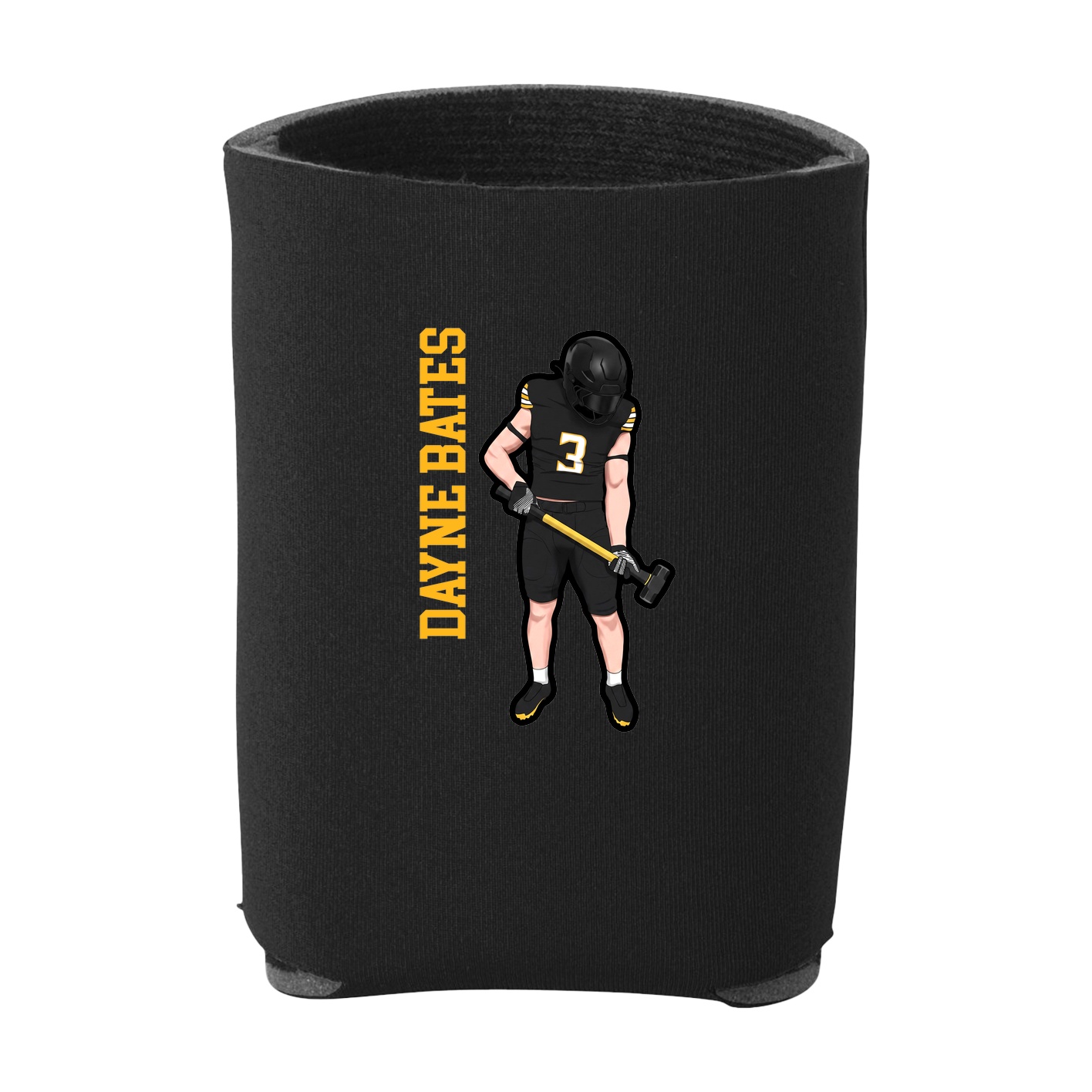 Can Holder — Name Vertical in Black