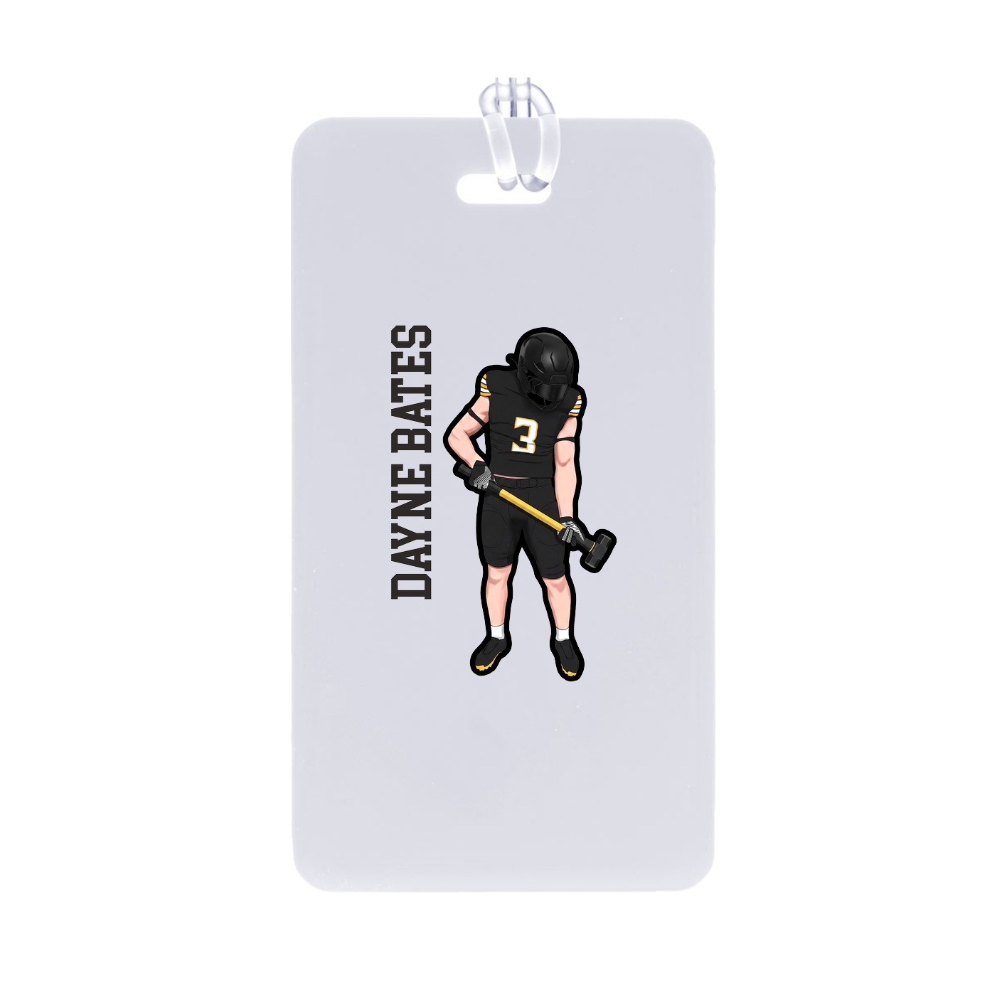 Bag Tag — Name Vertical in Classic