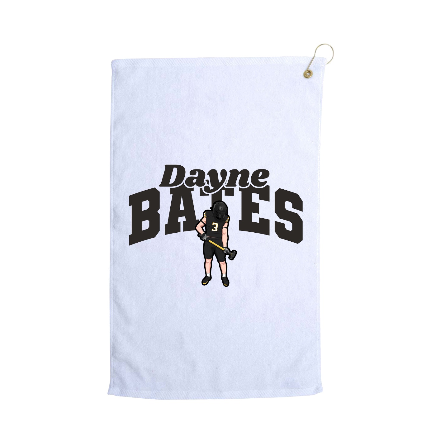 Golf Towel — Signature Arch in White