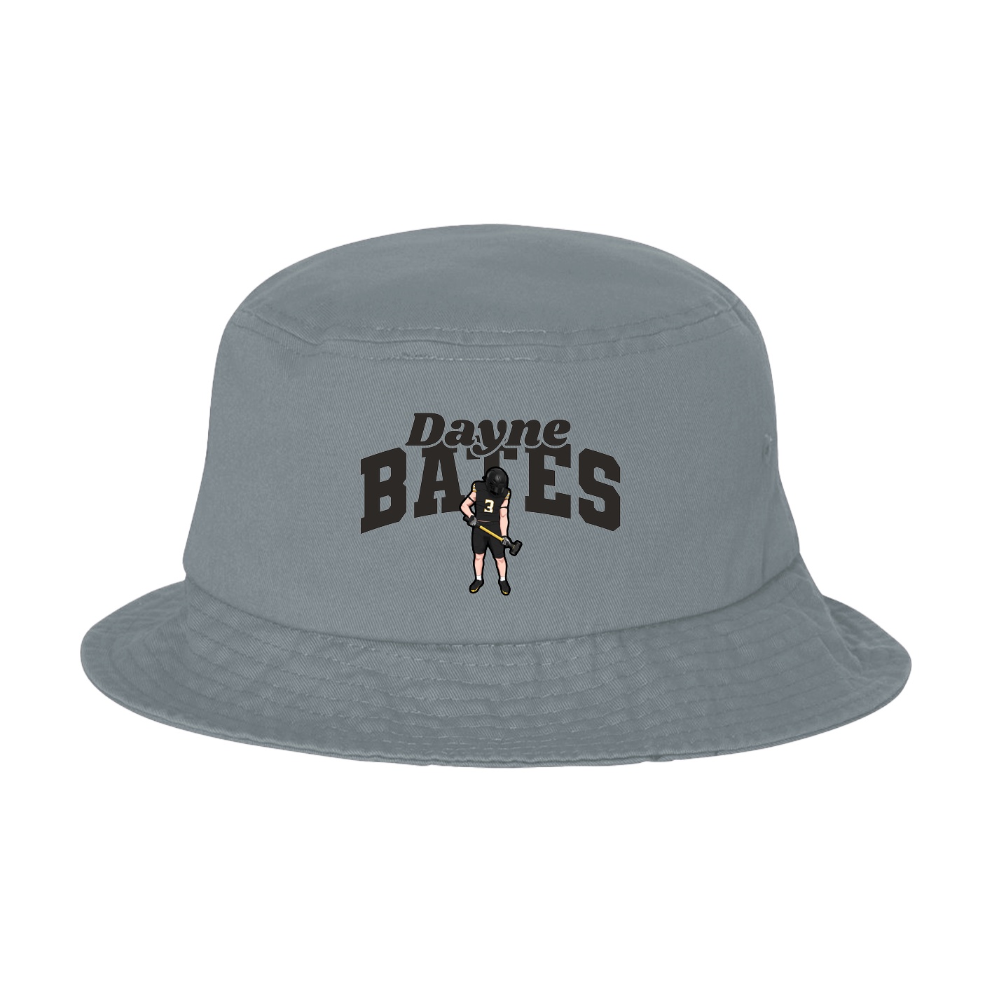 Bucket Cap — Signature Arch in Grey