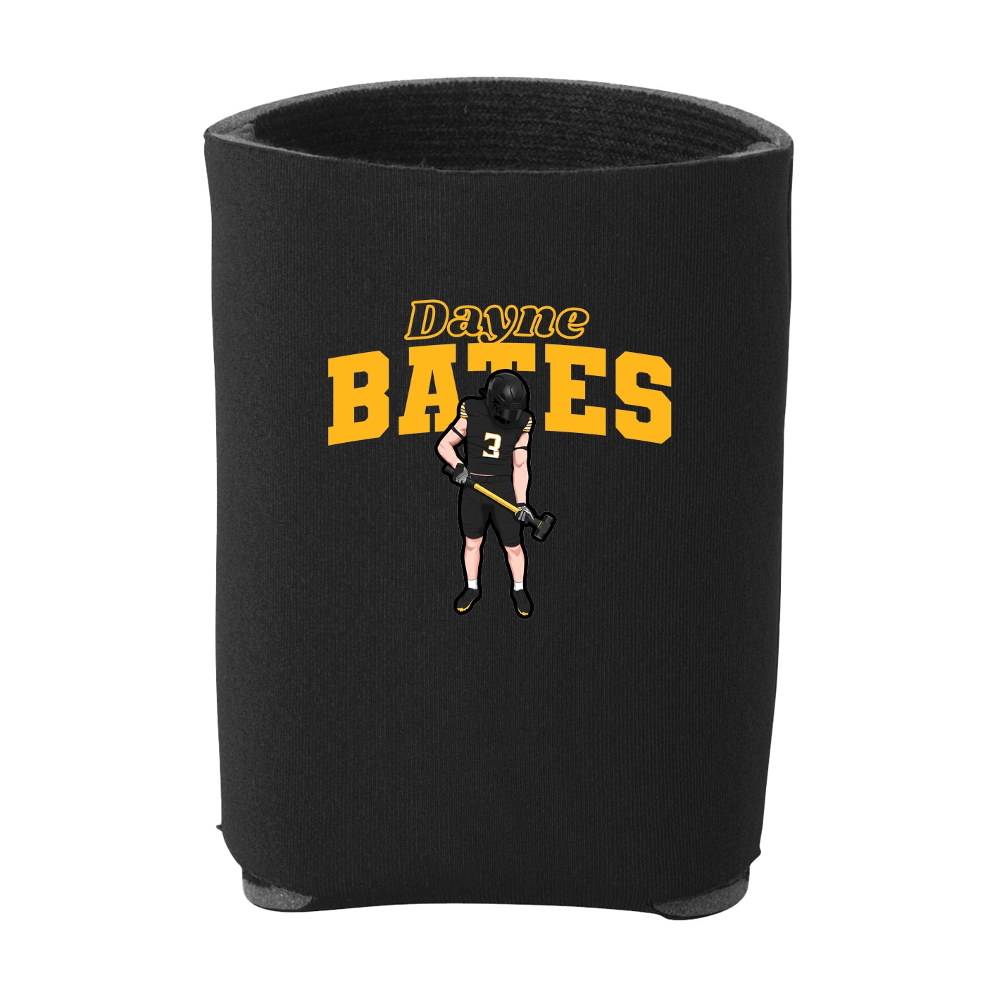 Can Holder — Name Arch in Black