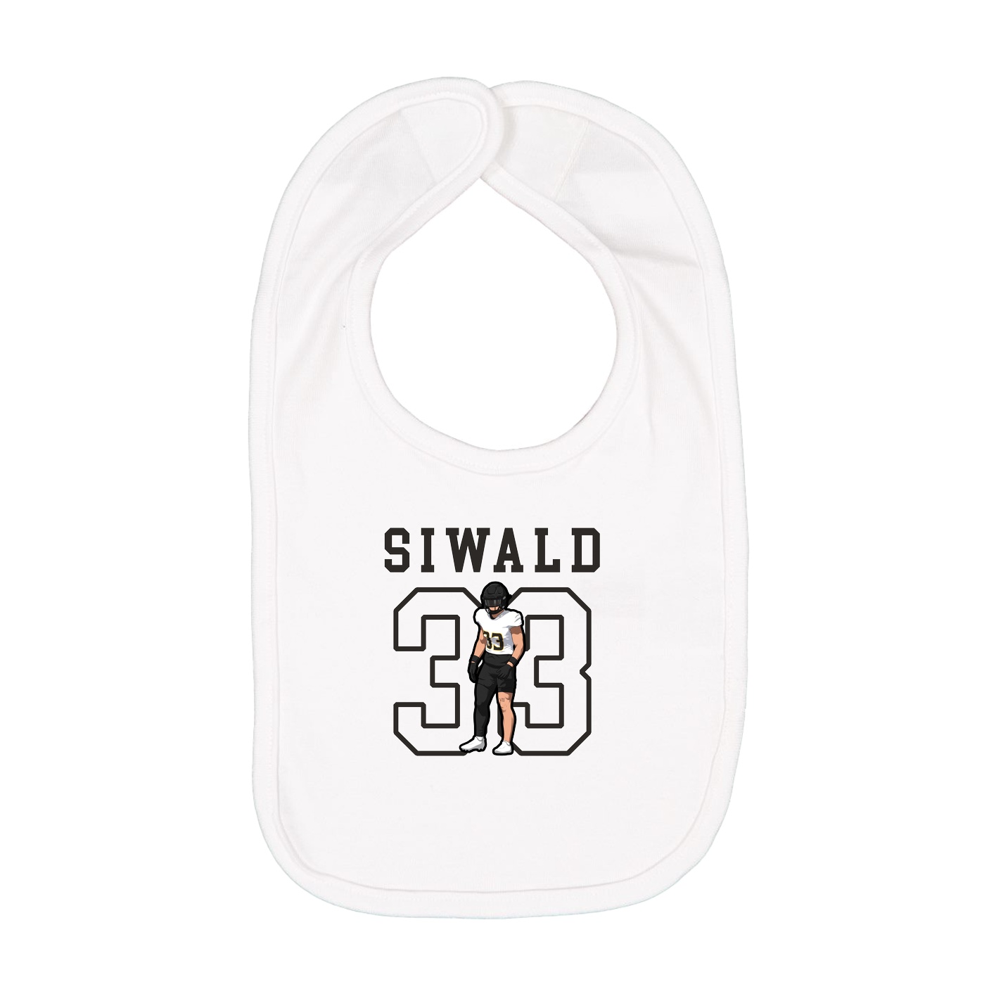 Infant Bib — Shirsey in White
