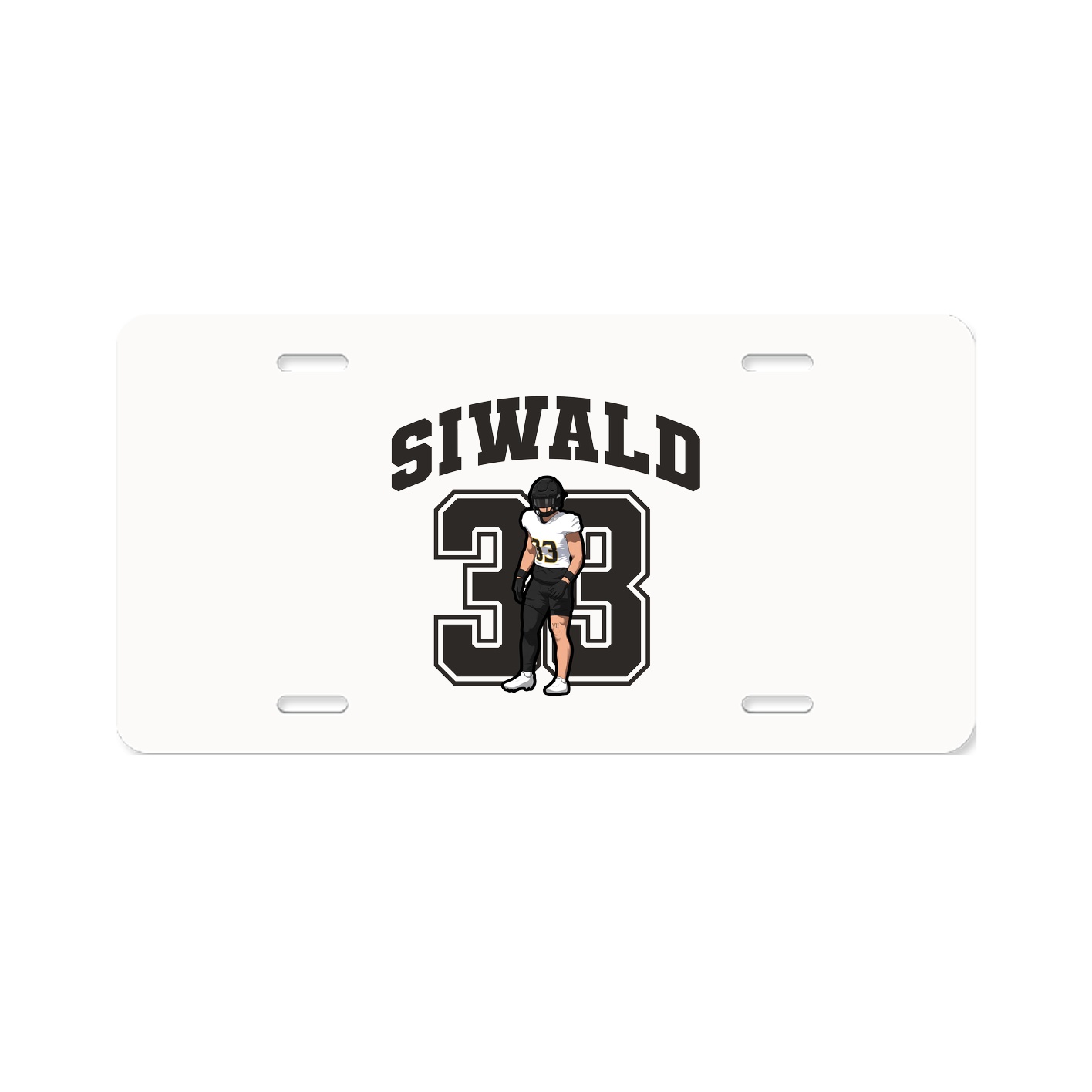 License Plate — Number in Classic