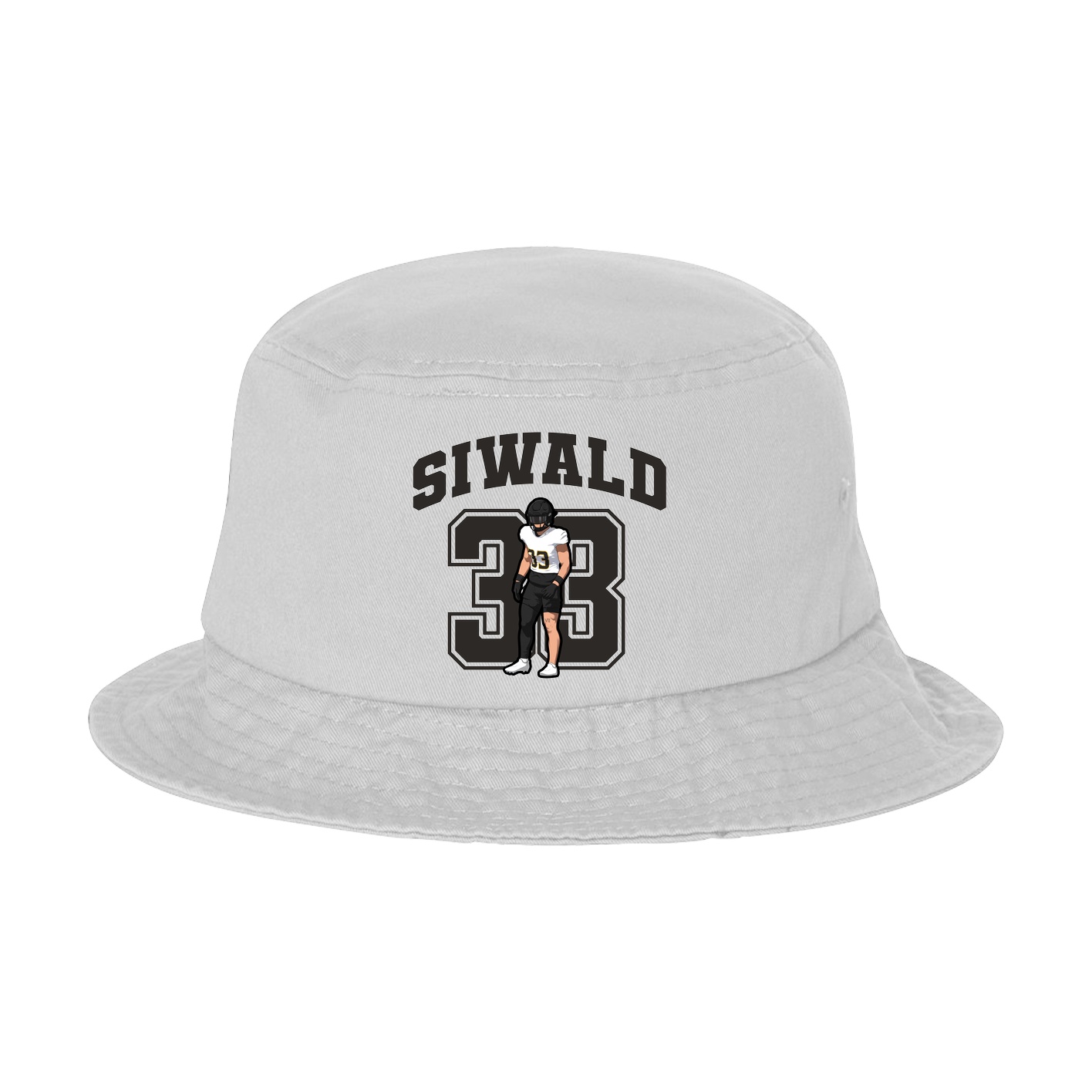 Bucket Cap — Number in White