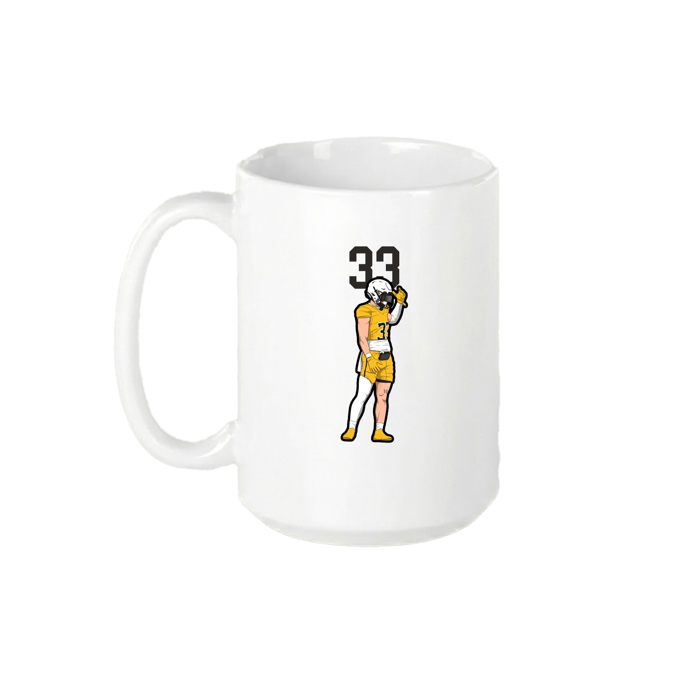 15oz Coffee Mug — Number Top in White