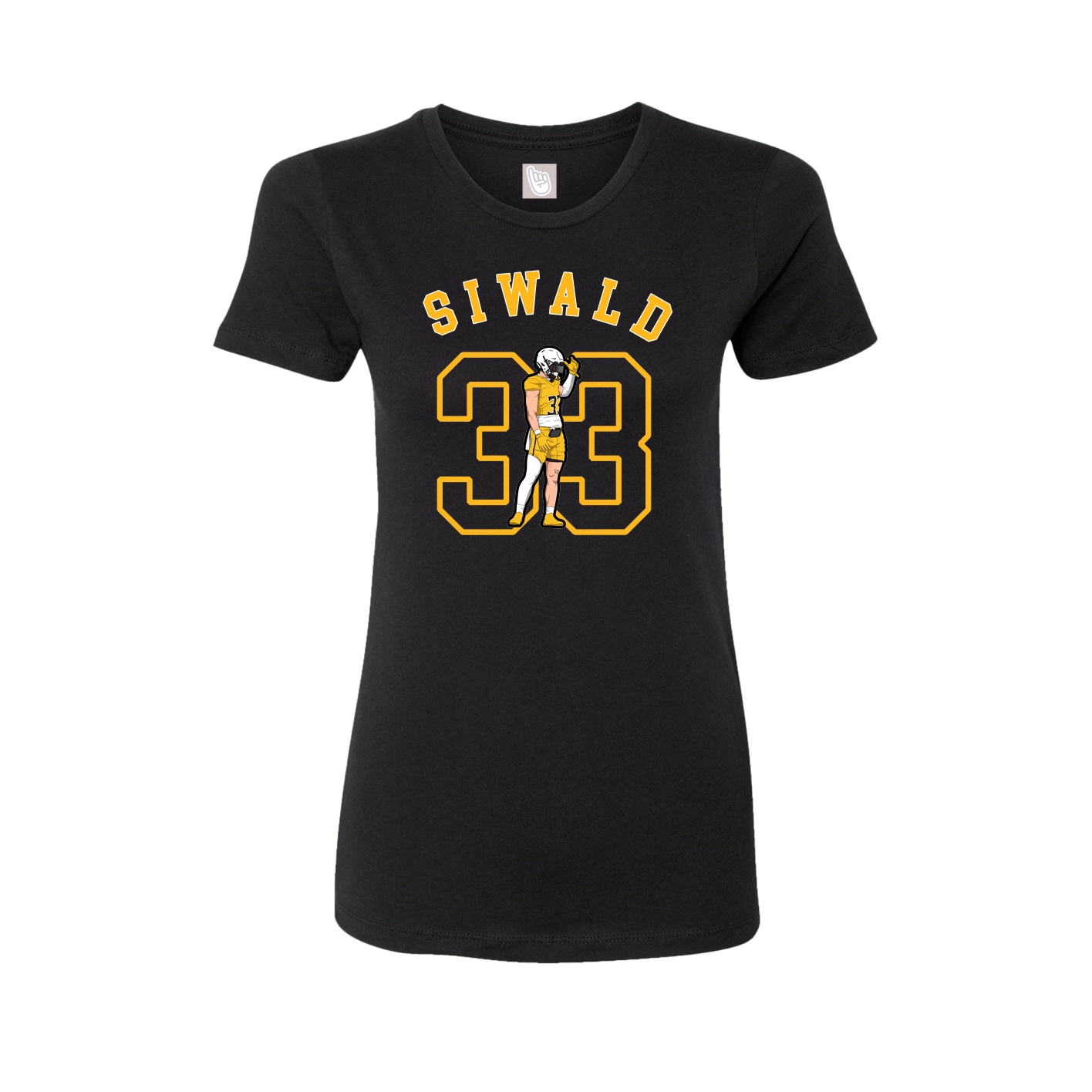 Fitted Women's Tee — Shirsey Arch in Black