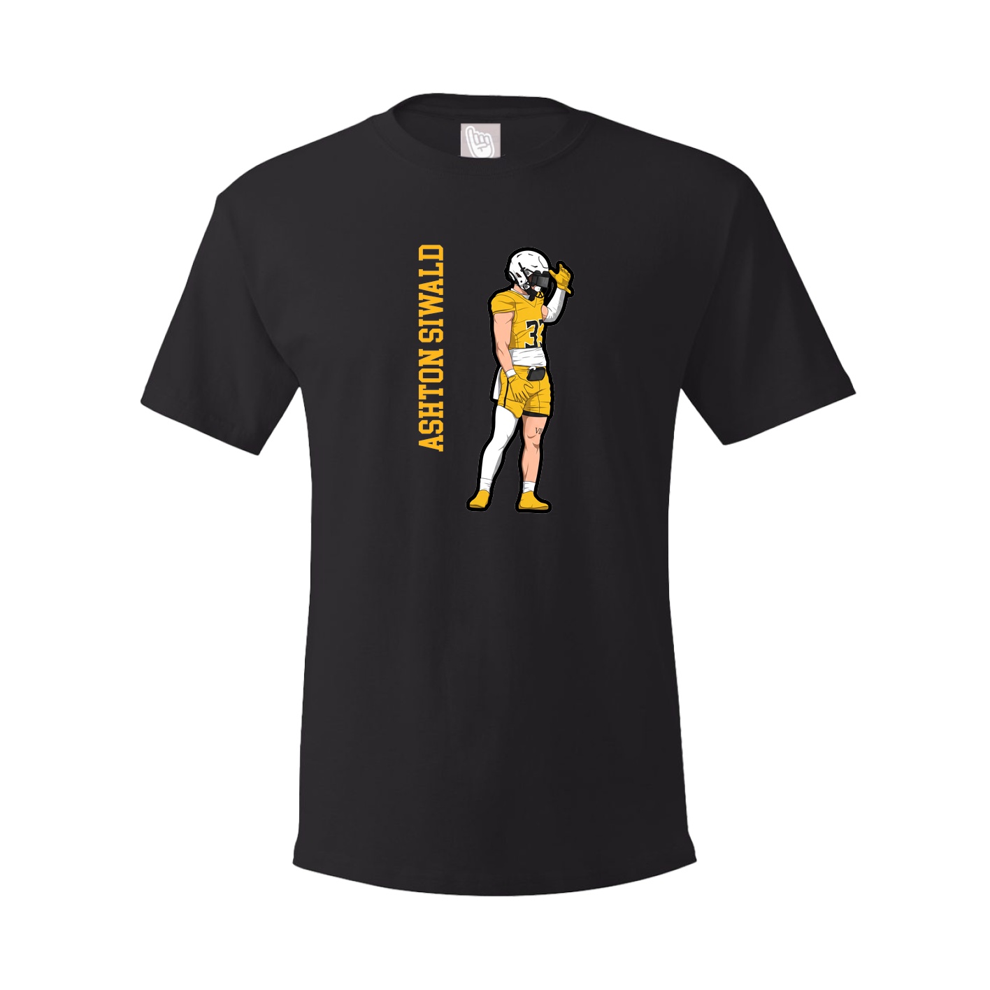 Tee — Name Vertical in Black