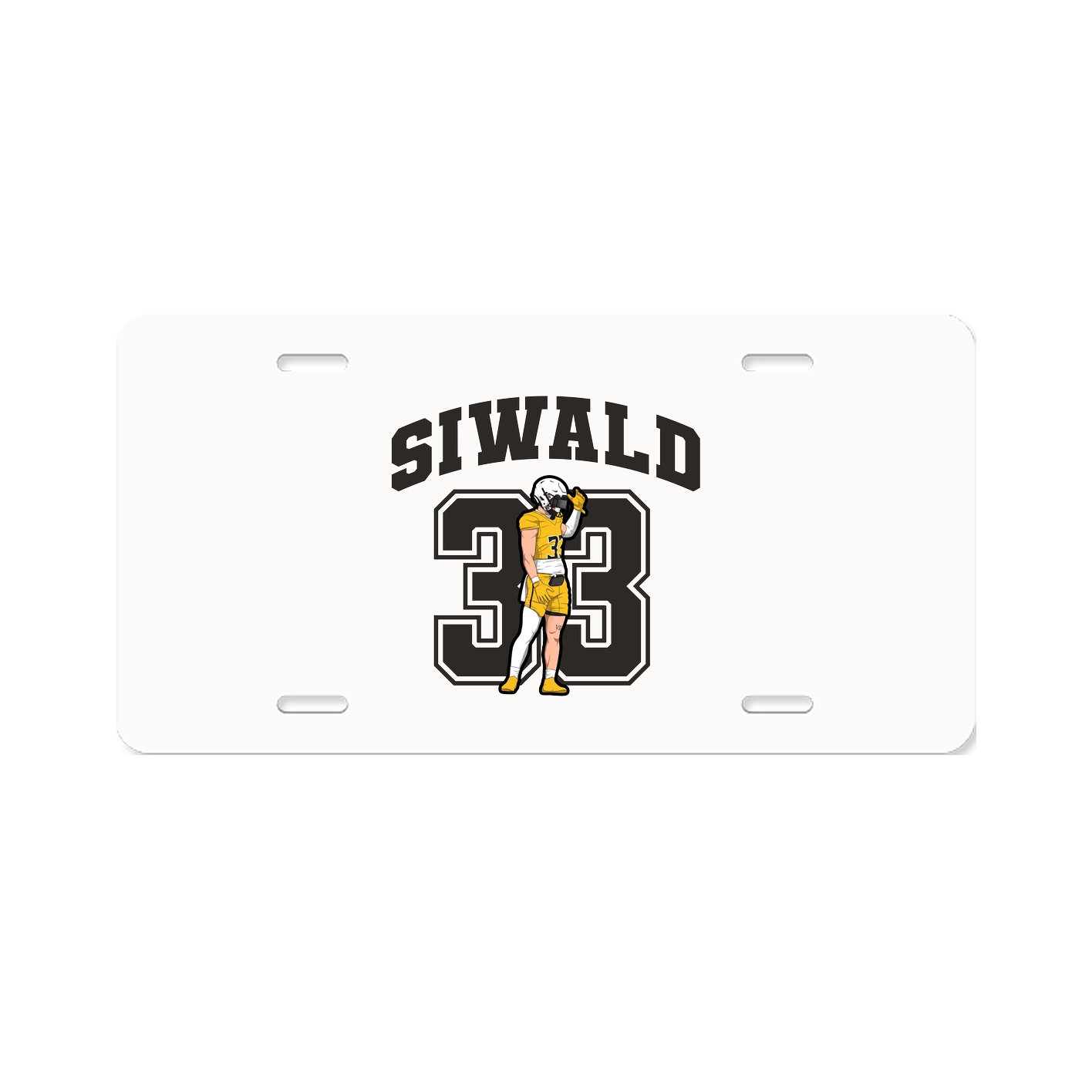 License Plate — Number in Classic