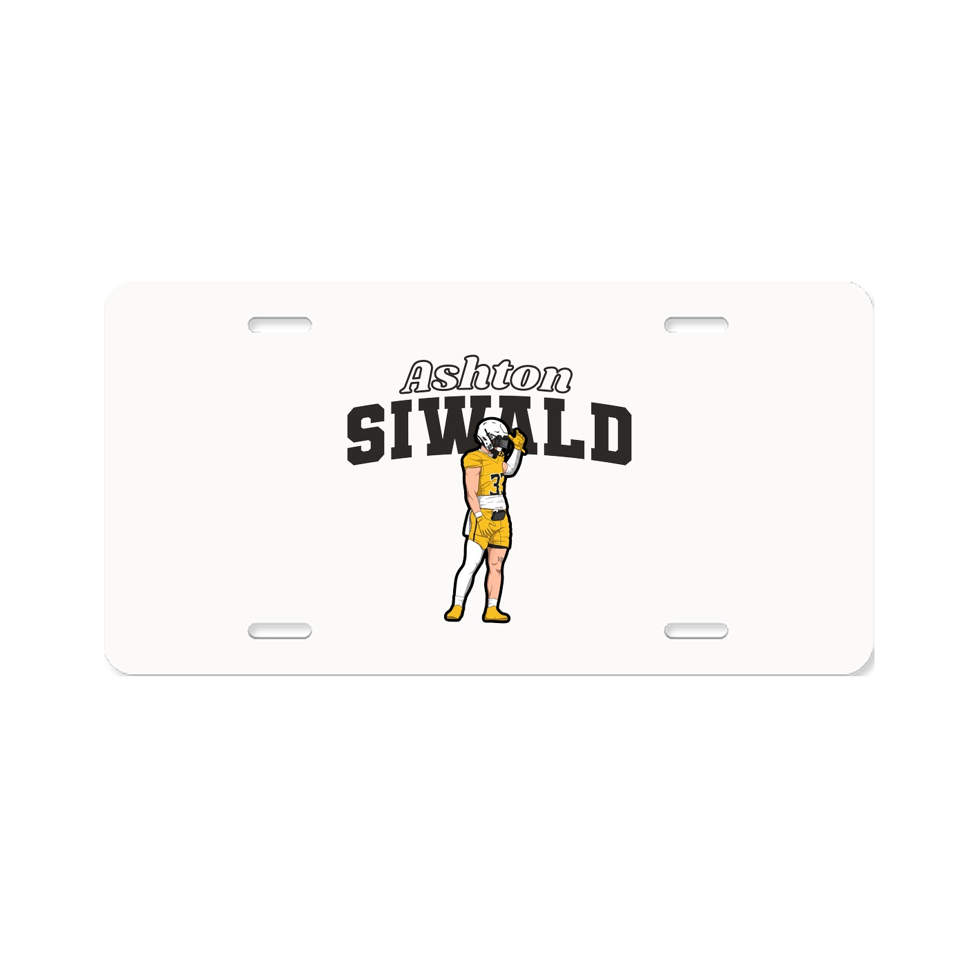 License Plate — Name Arch in Classic