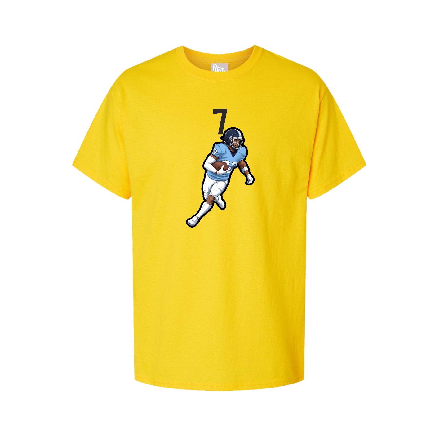 Youth Tee — Number Top in Gold
