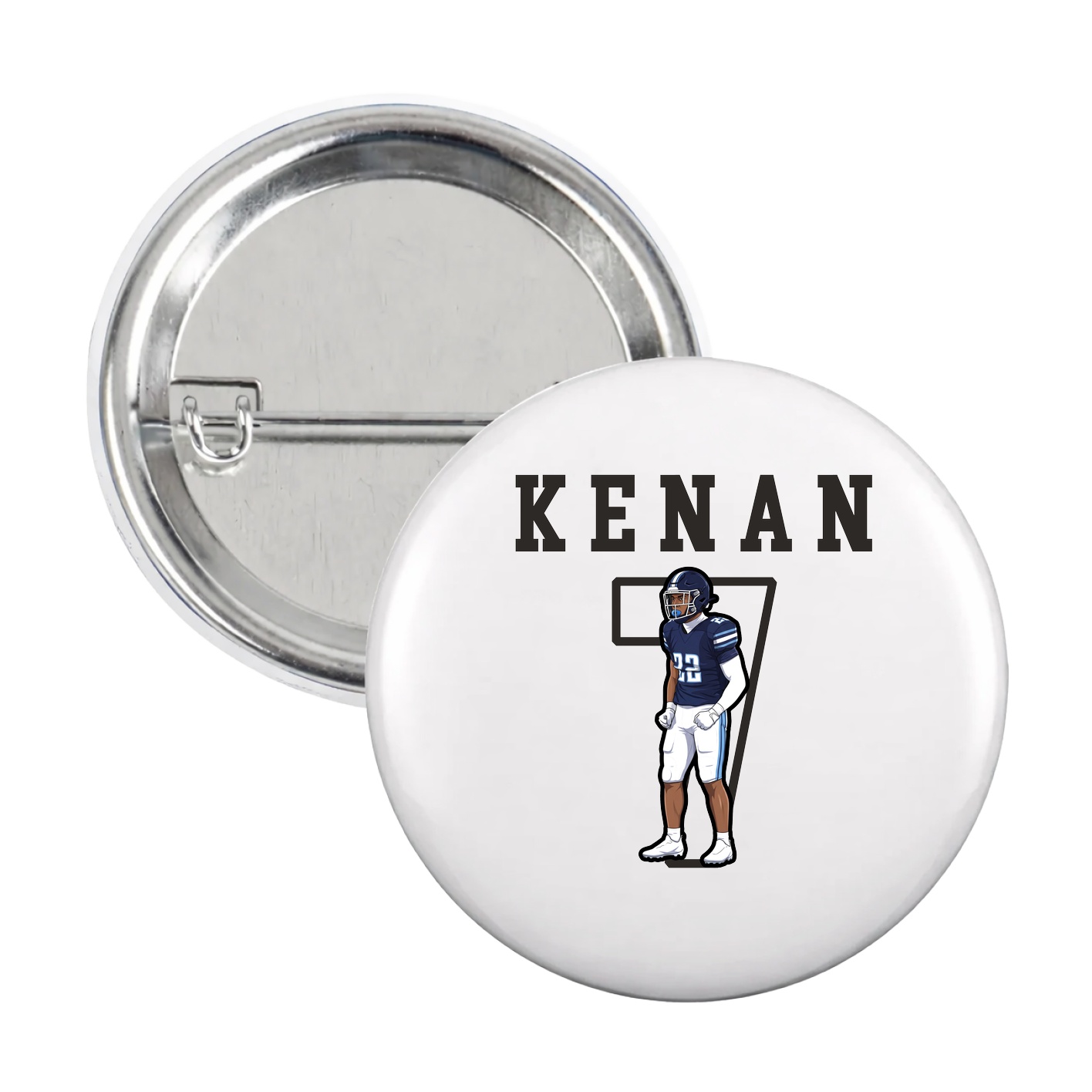 Game Day Button — Shirsey in White