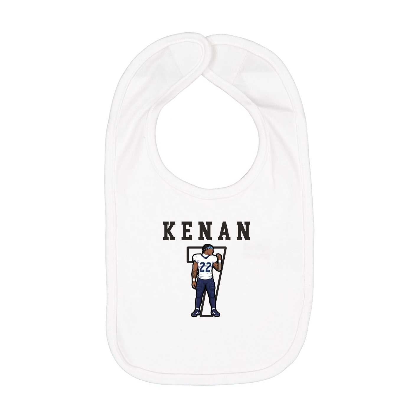 Infant Bib — Shirsey in White