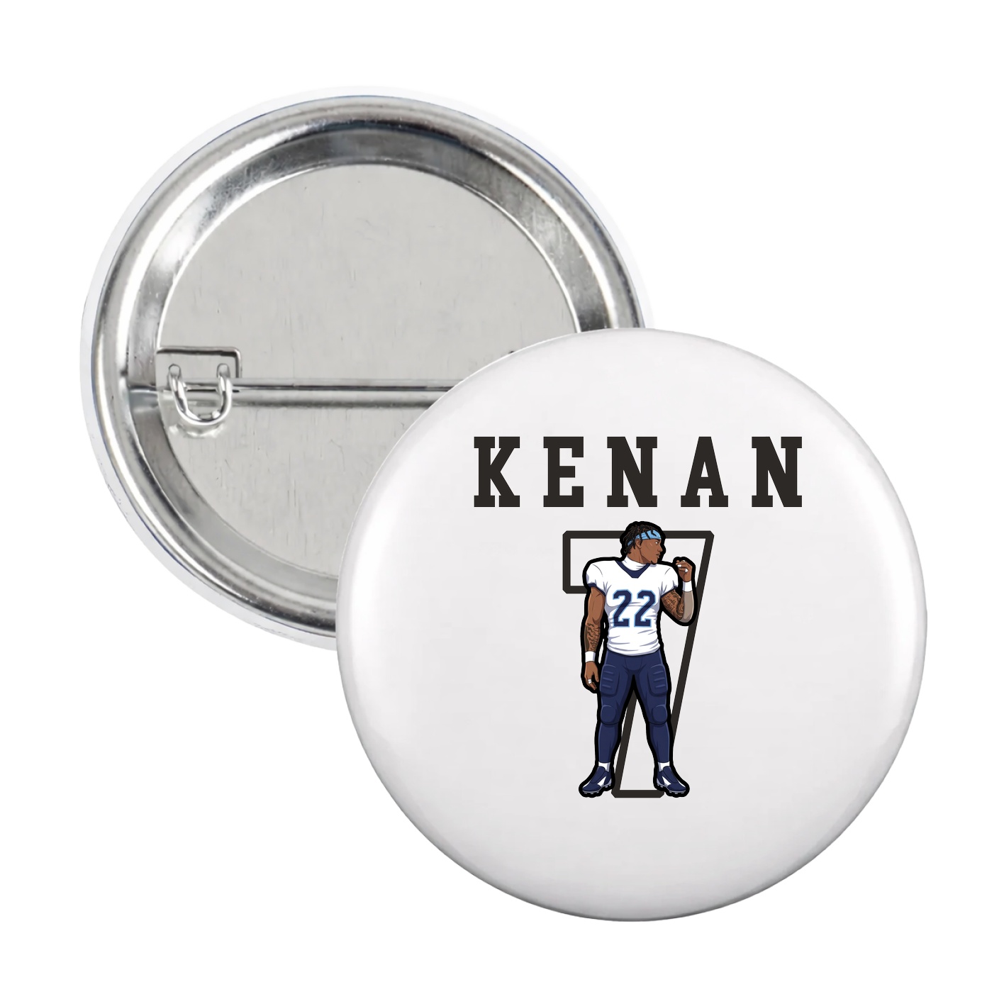 Game Day Button — Shirsey in White