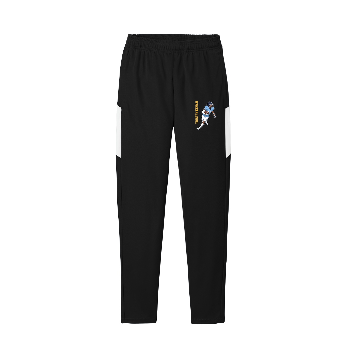 Team Travel Pant — Name Vertical in Black/White