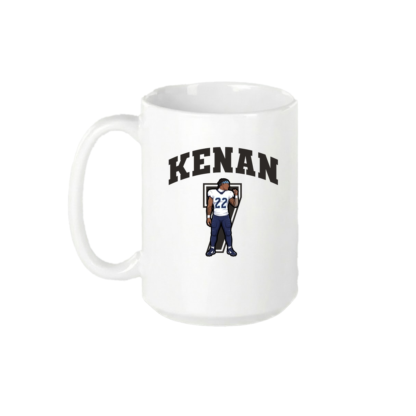 15oz Coffee Mug — Number in White