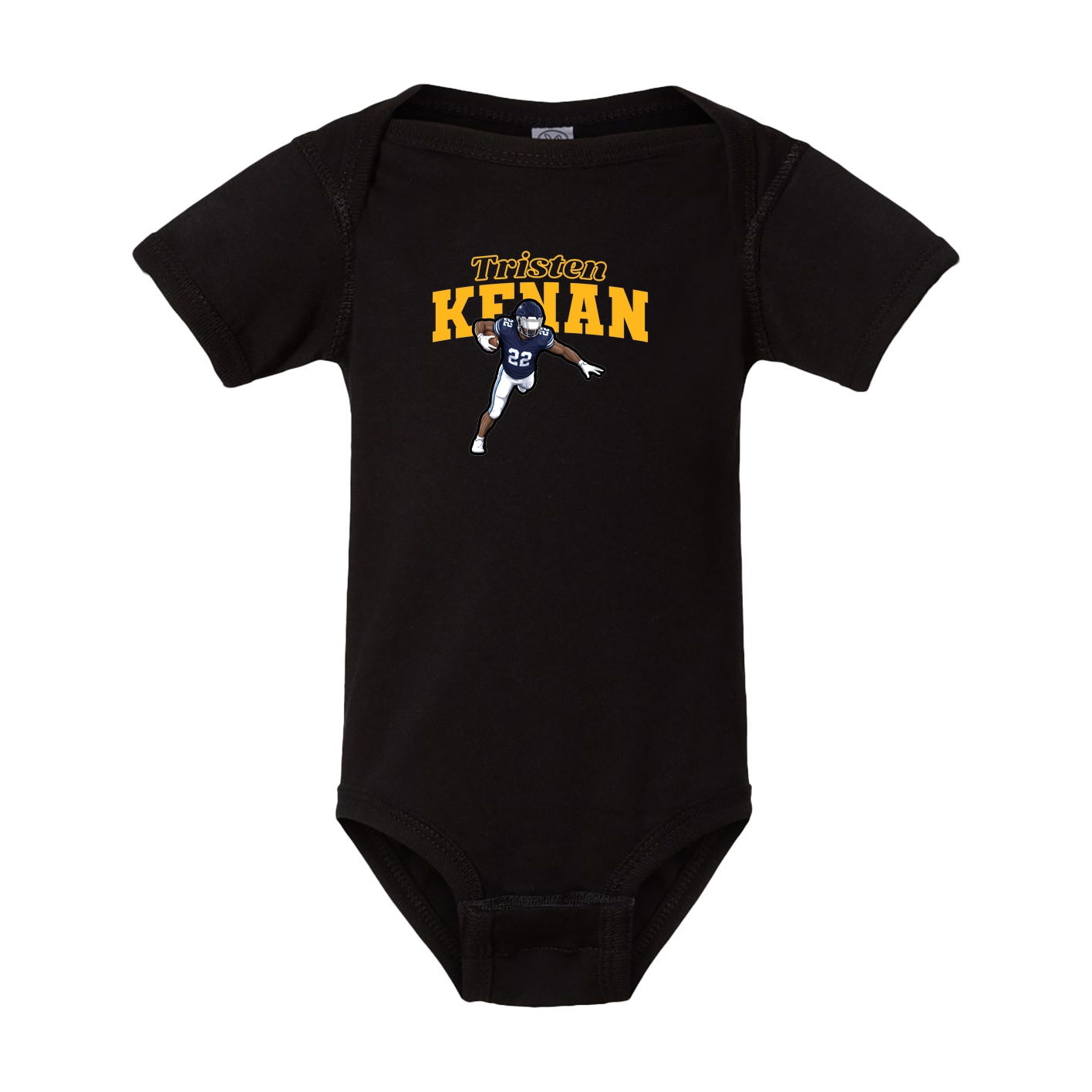 Baby Onesie — Name Arch in Black