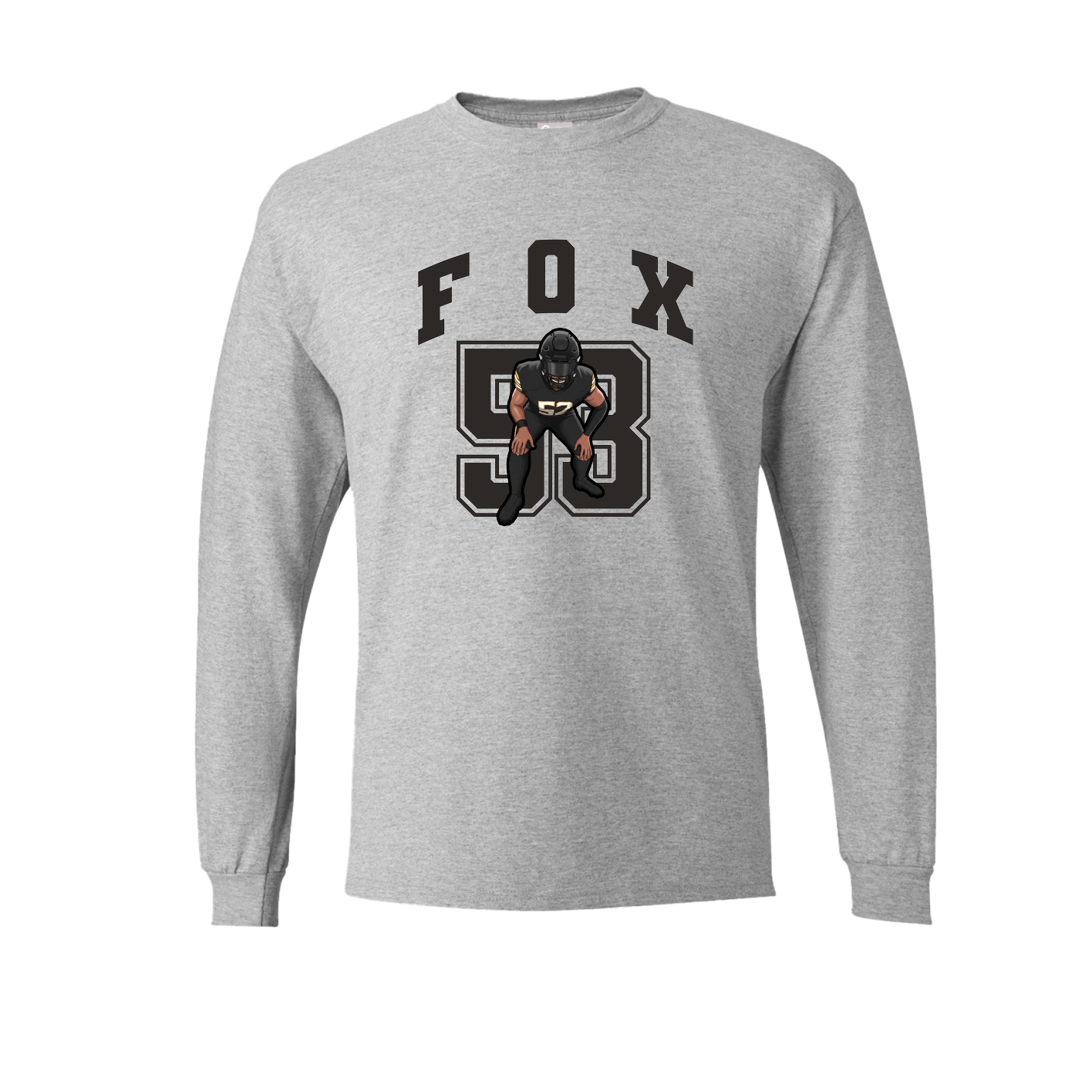 Long Sleeve Tee — Number in Grey