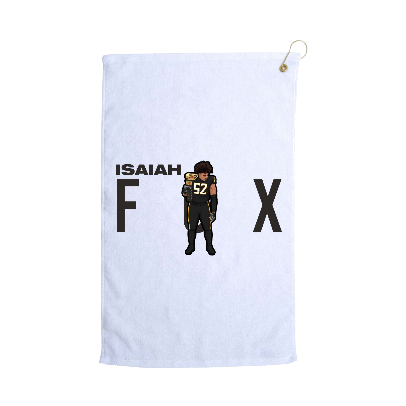 Golf Towel — Player Name in White