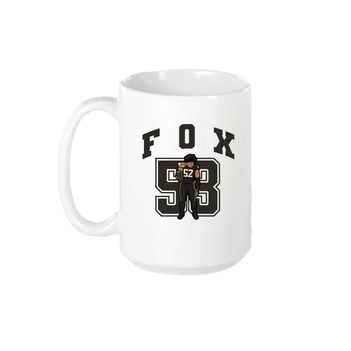15oz Coffee Mug — Number in White