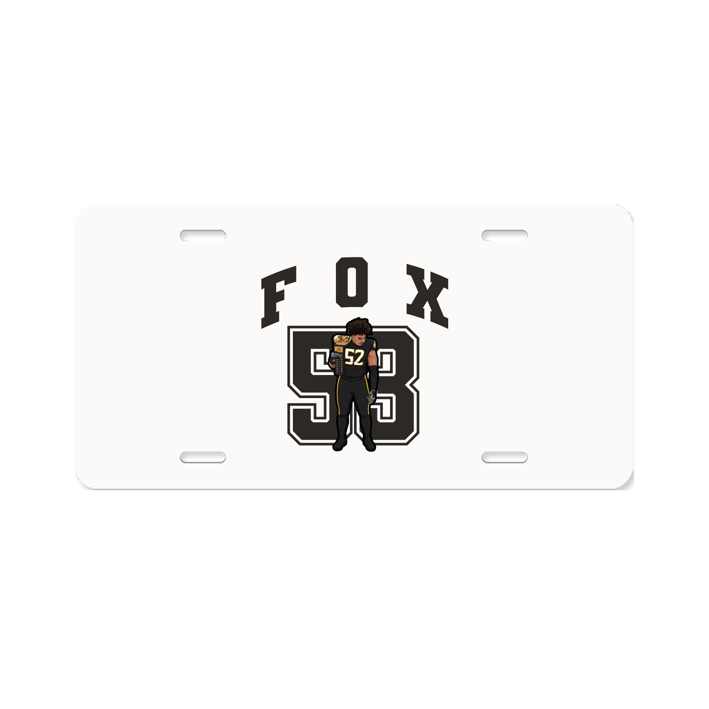 License Plate — Number in Classic