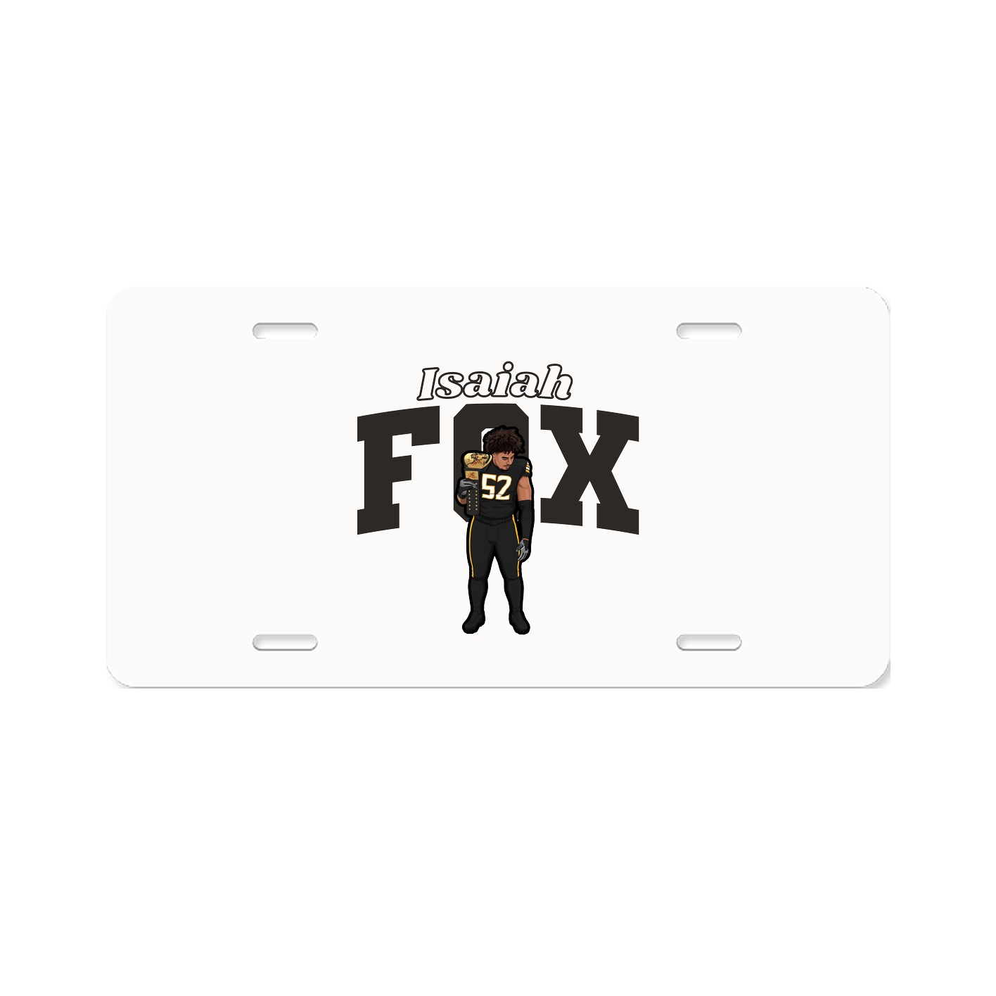License Plate — Name Arch in Classic