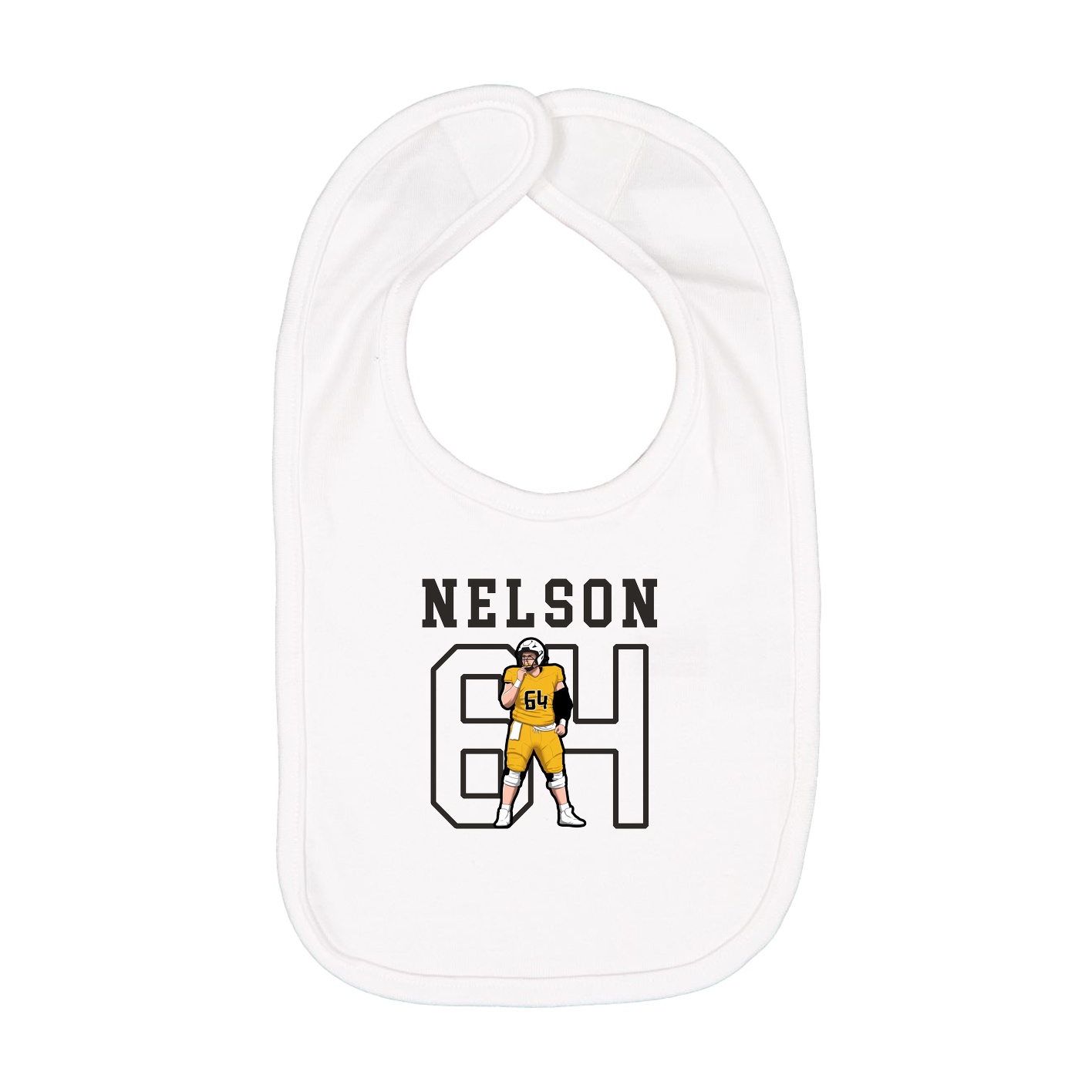 Infant Bib — Shirsey in White