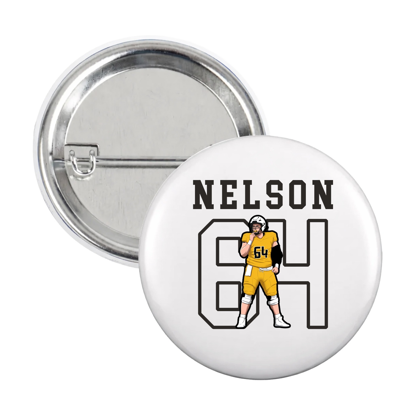 Game Day Button — Shirsey in White