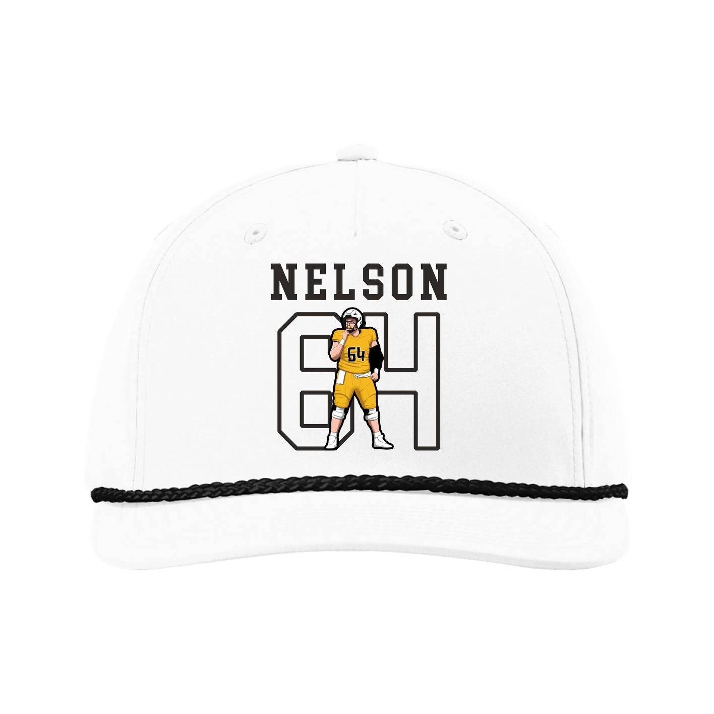 Five-Panel Classic Rope Cap — Shirsey in White