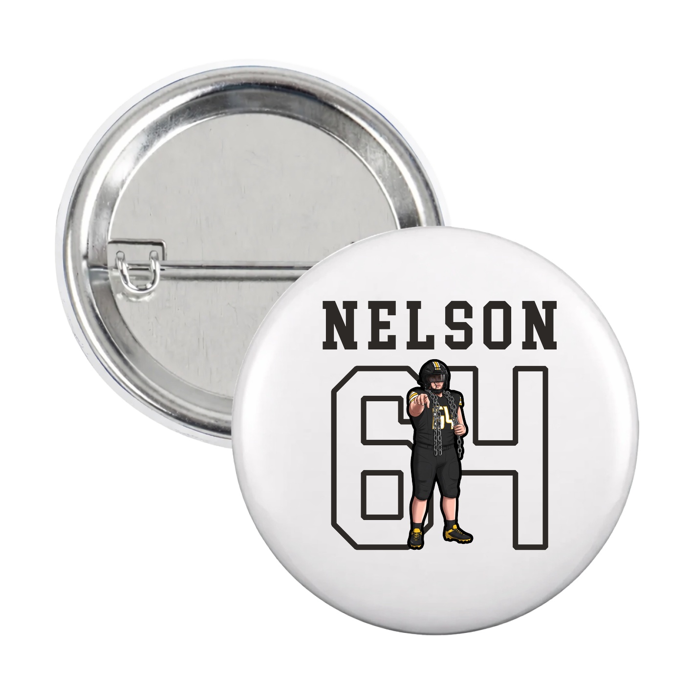 Game Day Button — Shirsey in White