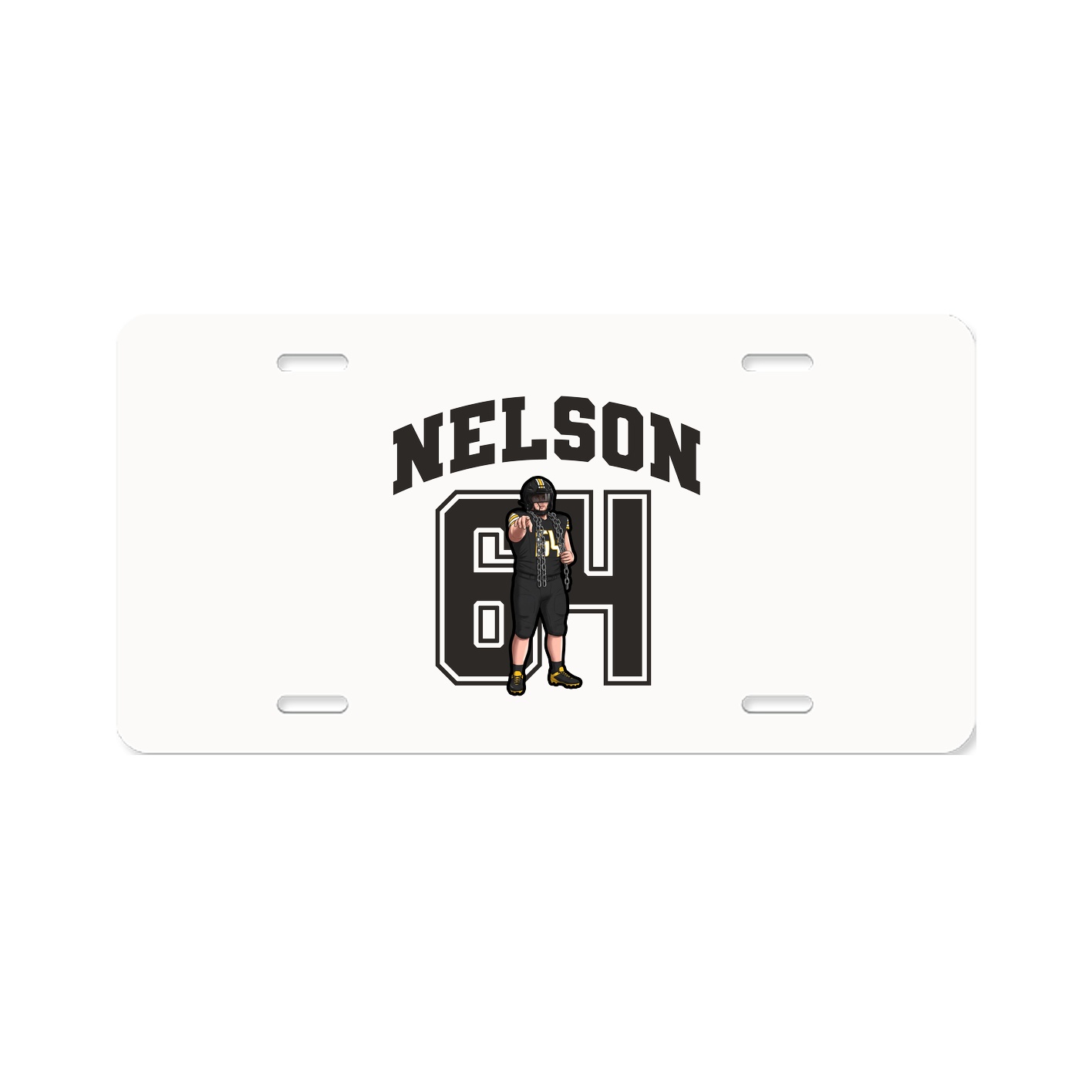 License Plate — Number in Classic