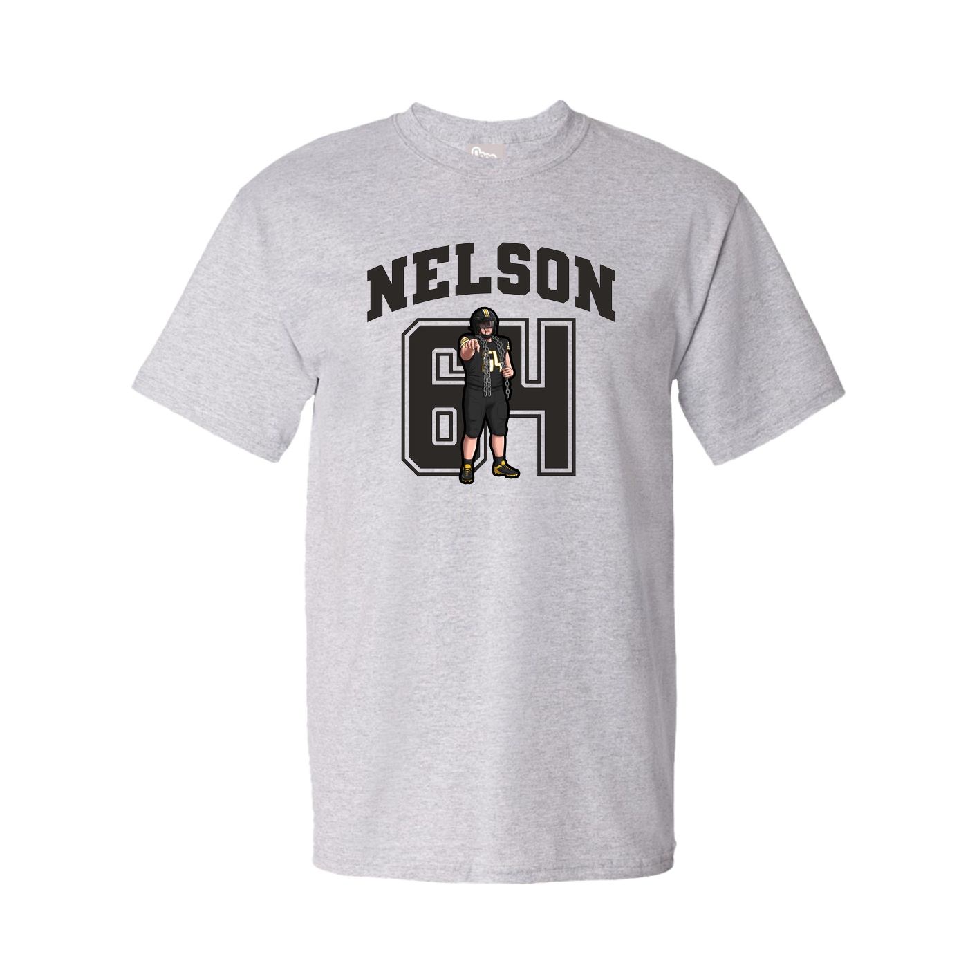 Youth Tee — Number in Grey