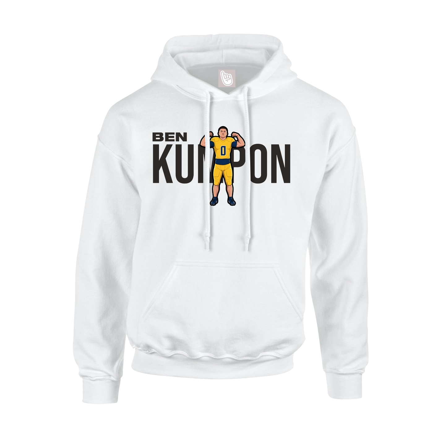 Hoodie — Player Name in White