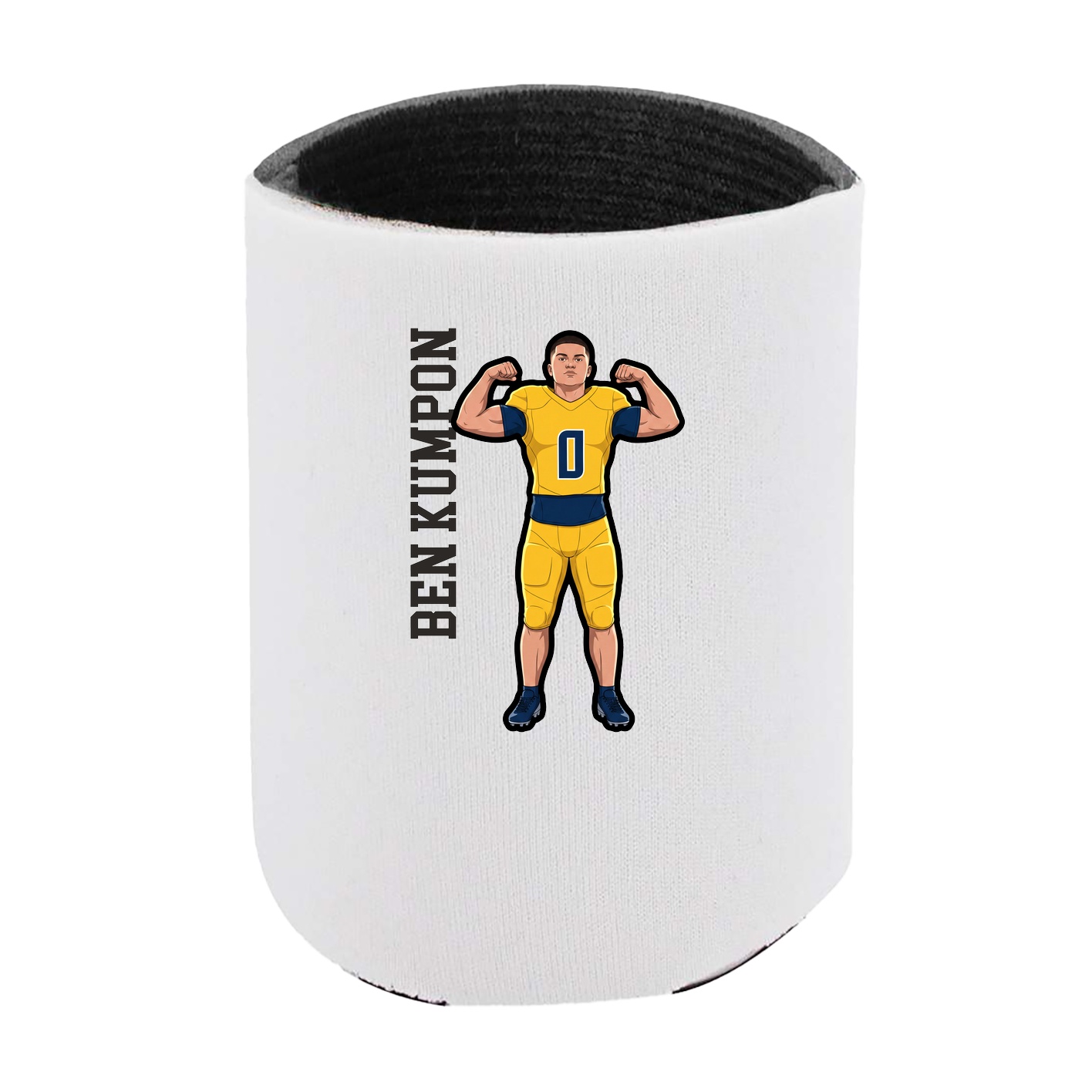 Can Holder — Name Vertical in White