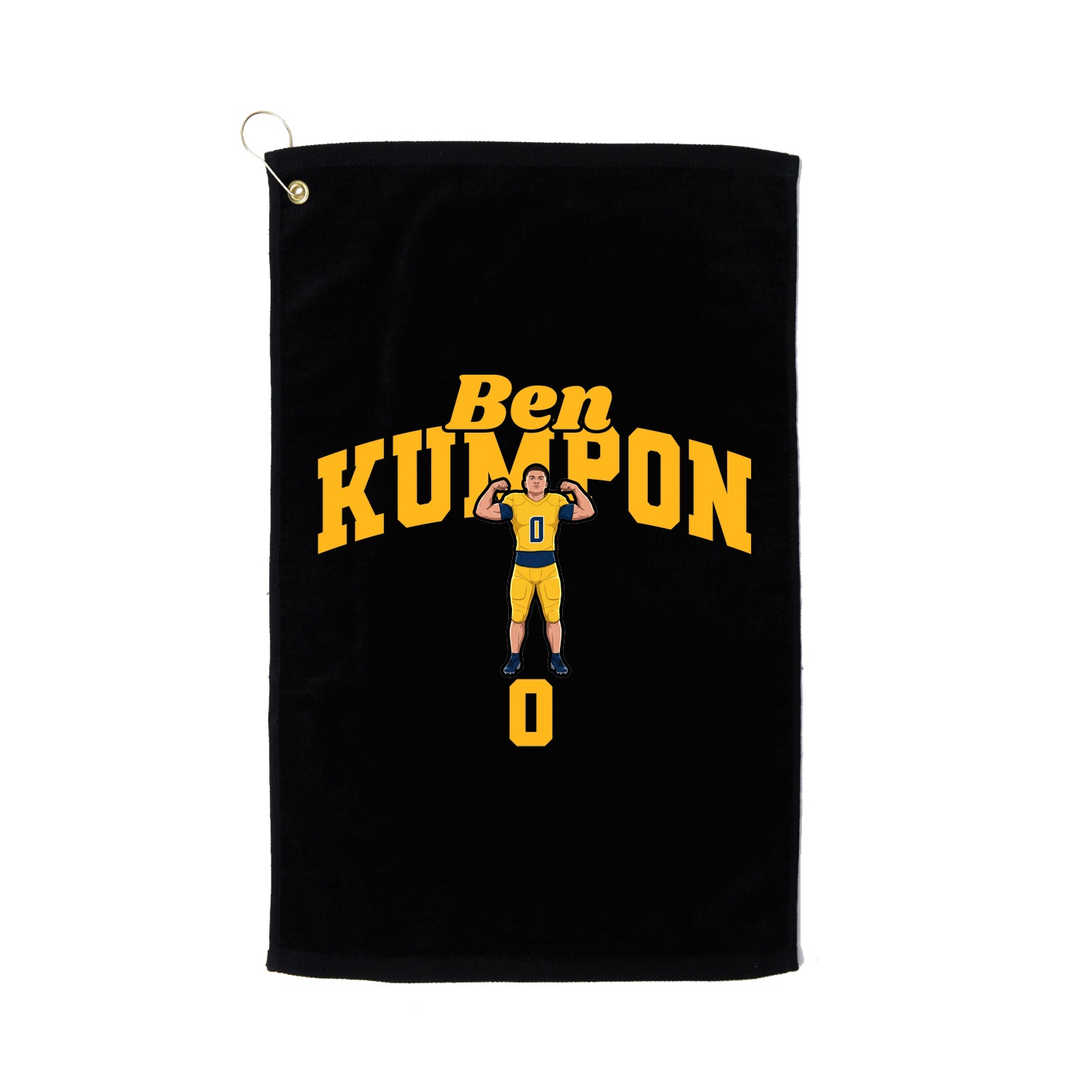 Golf Towel — Signature Arch in Black