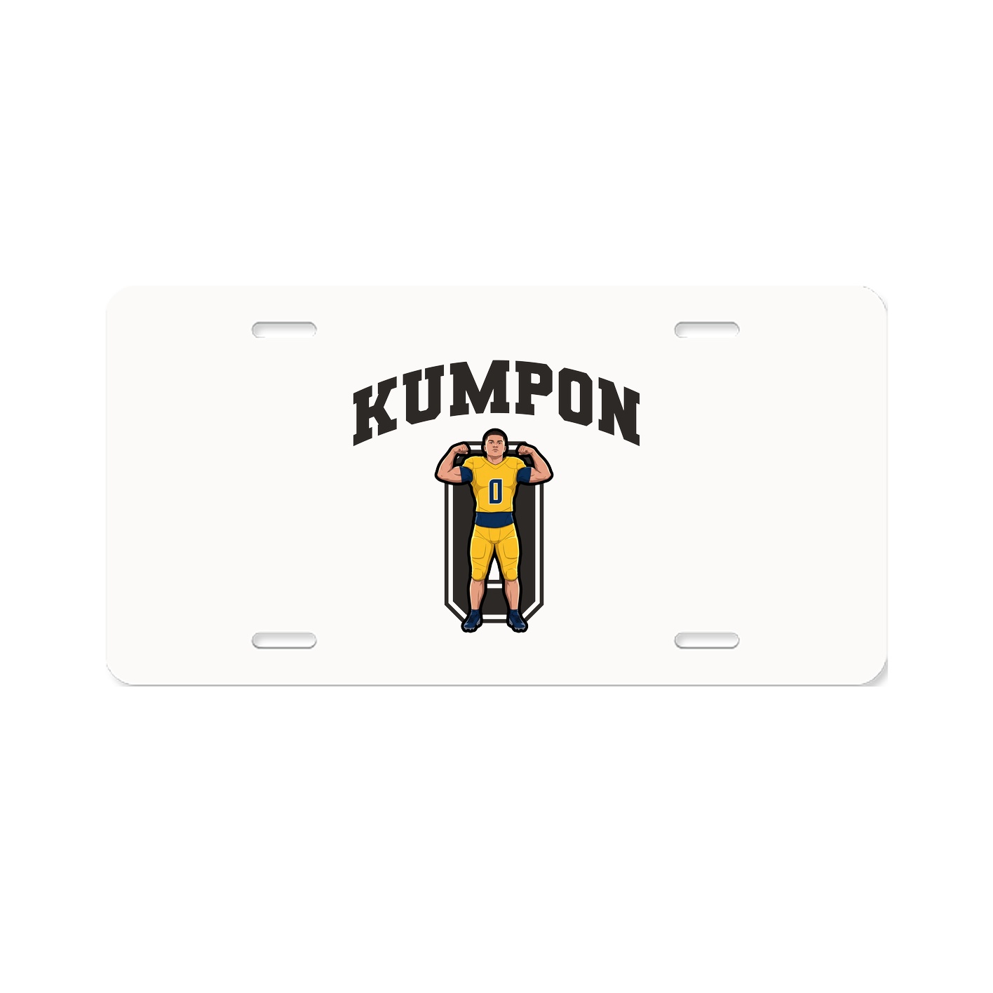 License Plate — Number in Classic