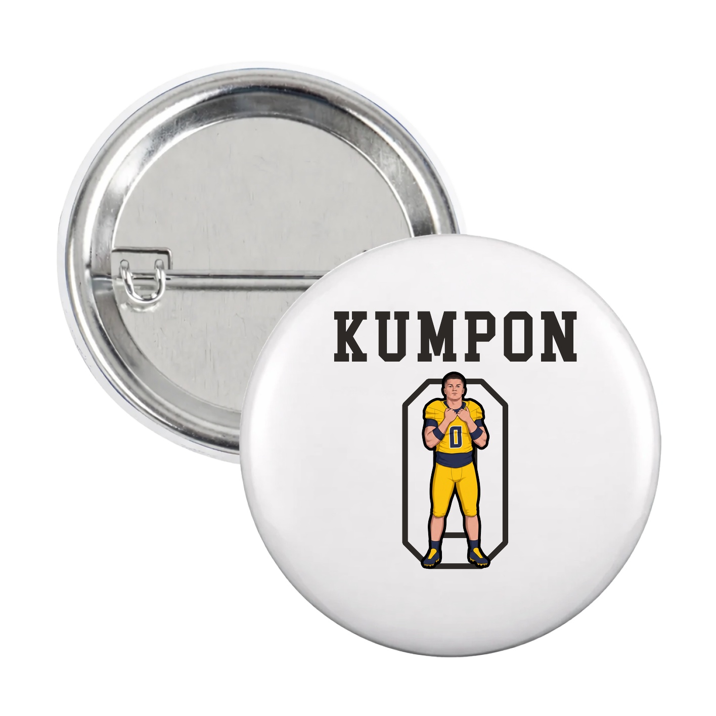 Game Day Button — Shirsey in White