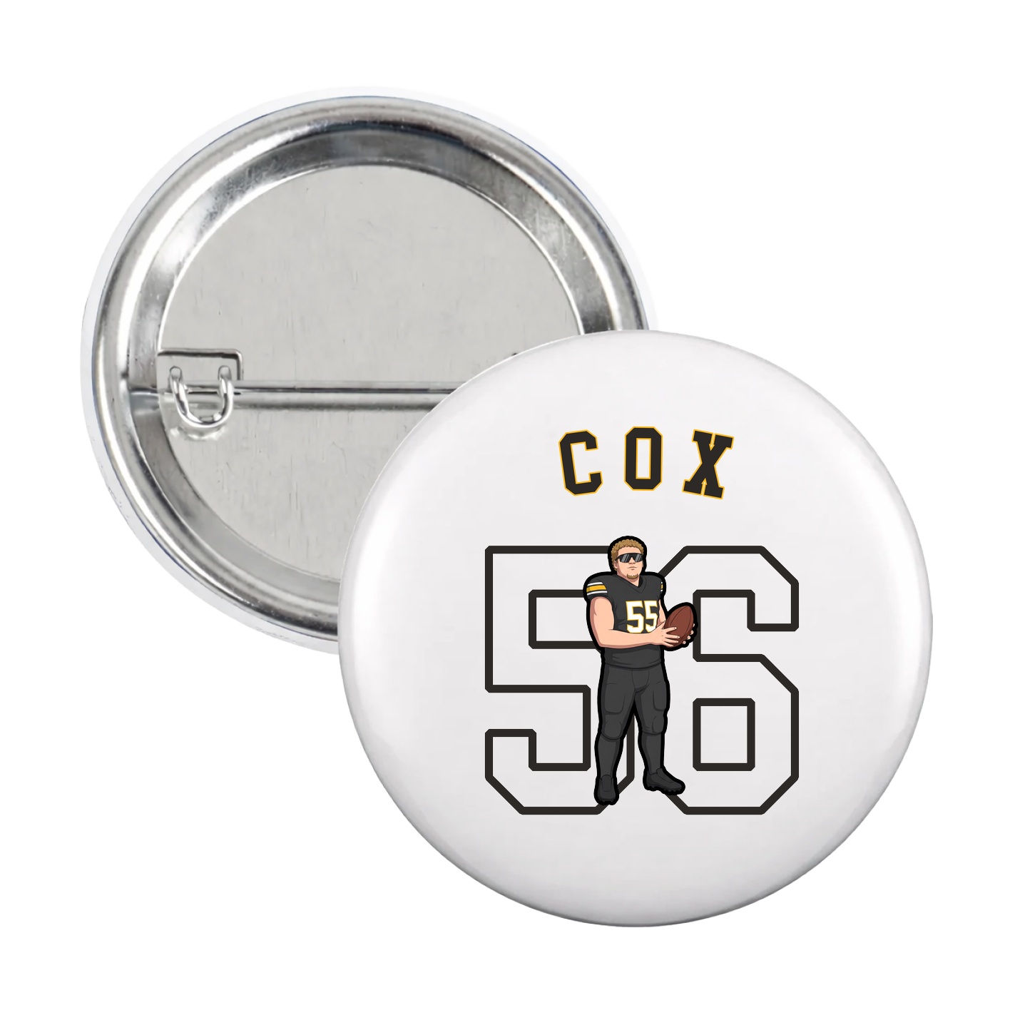 Game Day Button — Shirsey Arch in White