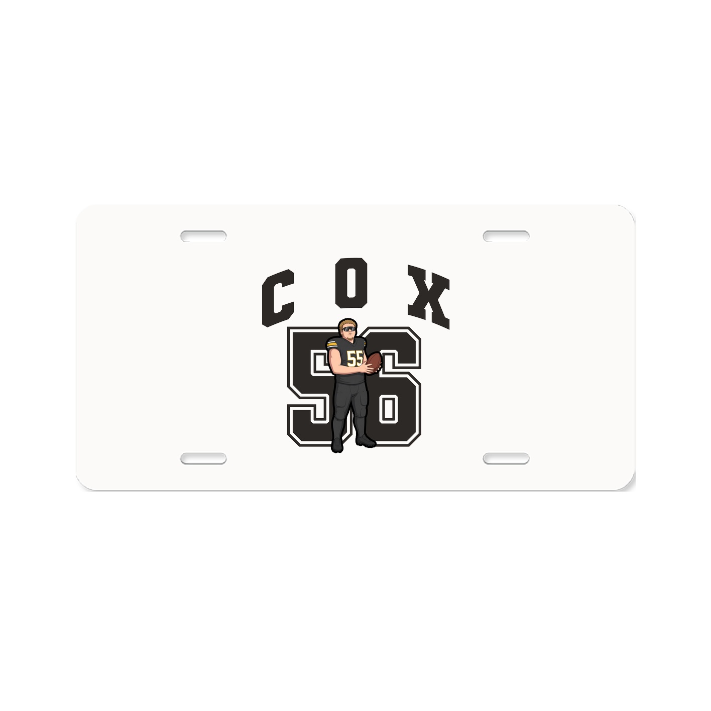 License Plate — Number in Classic